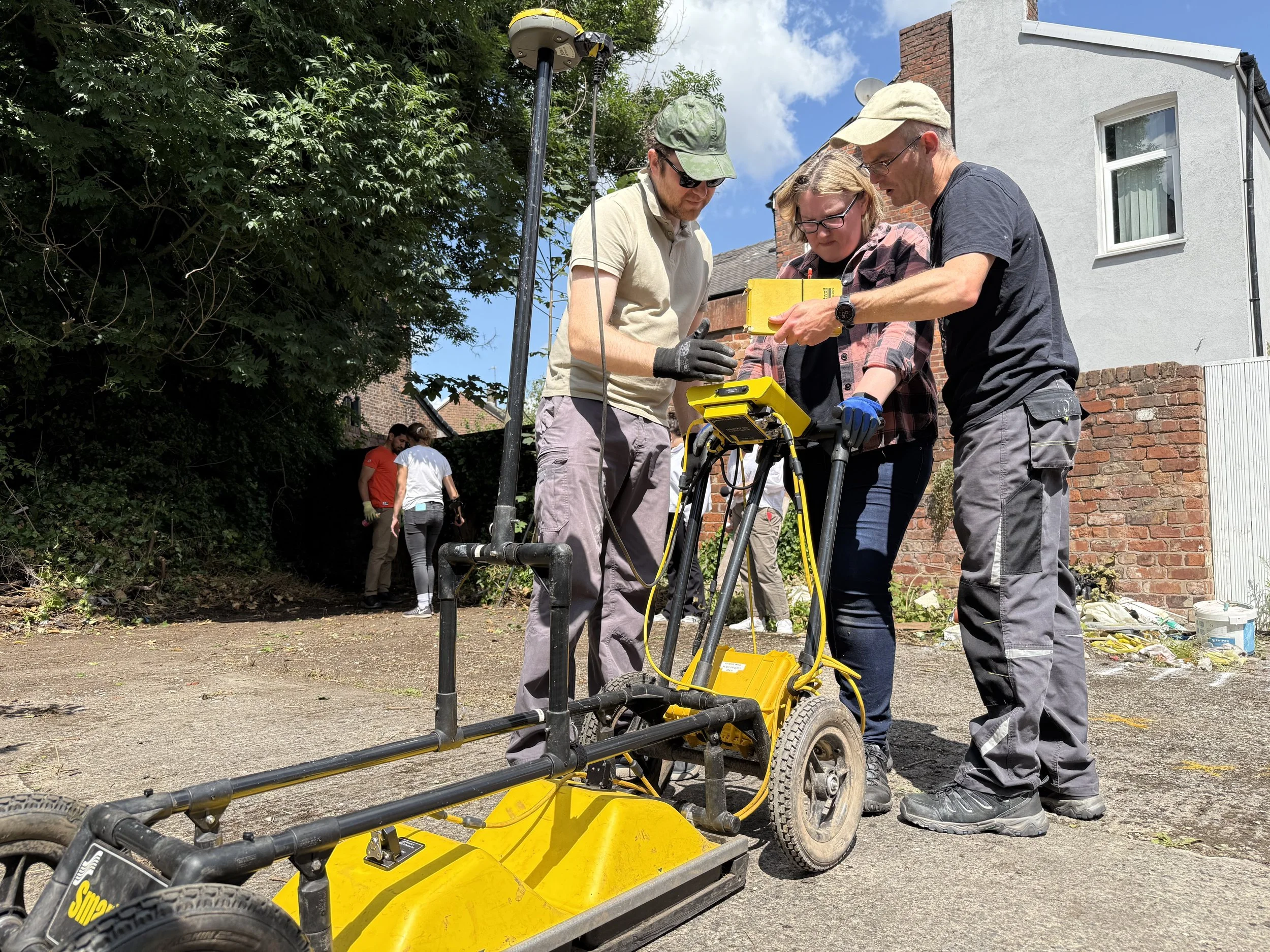 Image of the GPR machine used at the search site