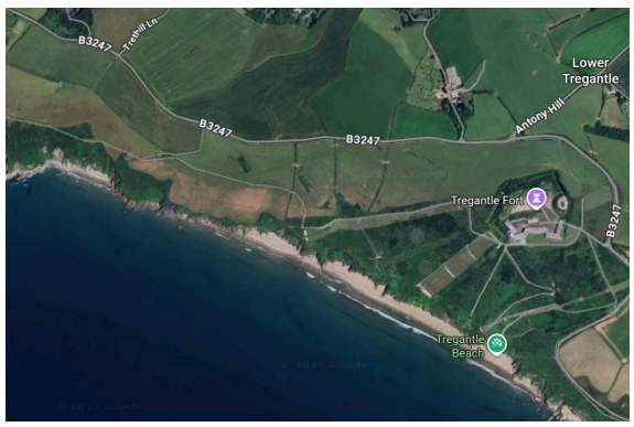 Map of Trethill Cliff