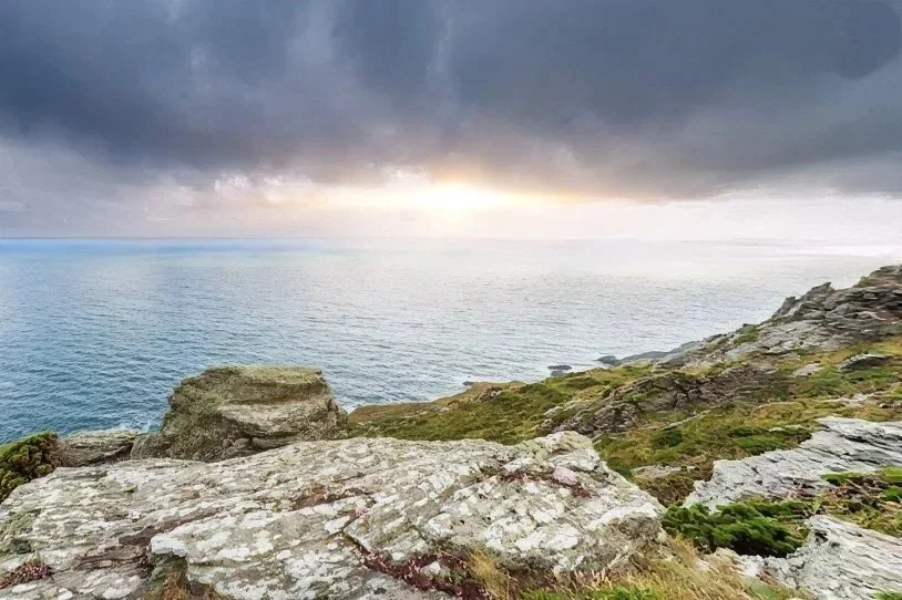 Photograph of Steeple Cove looking out to sea
