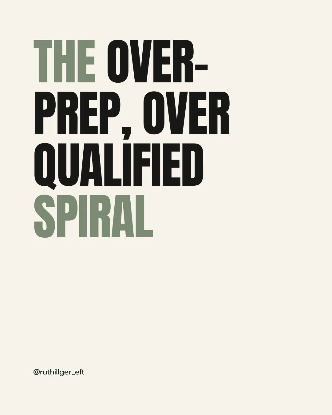 &clubs; You know the one... I'll just take another course, then I'll be ready to start. I need more qualifications, more knowledge on a particular subject, more experience before I'm ready to share what I have with the world.

&clubs; Wrong. You just