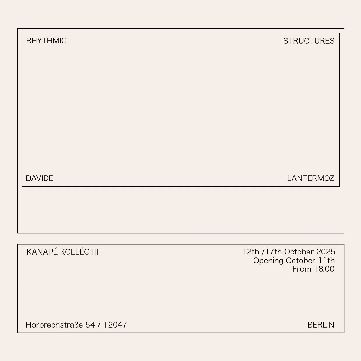 RHYTHMIC STRUCTURES