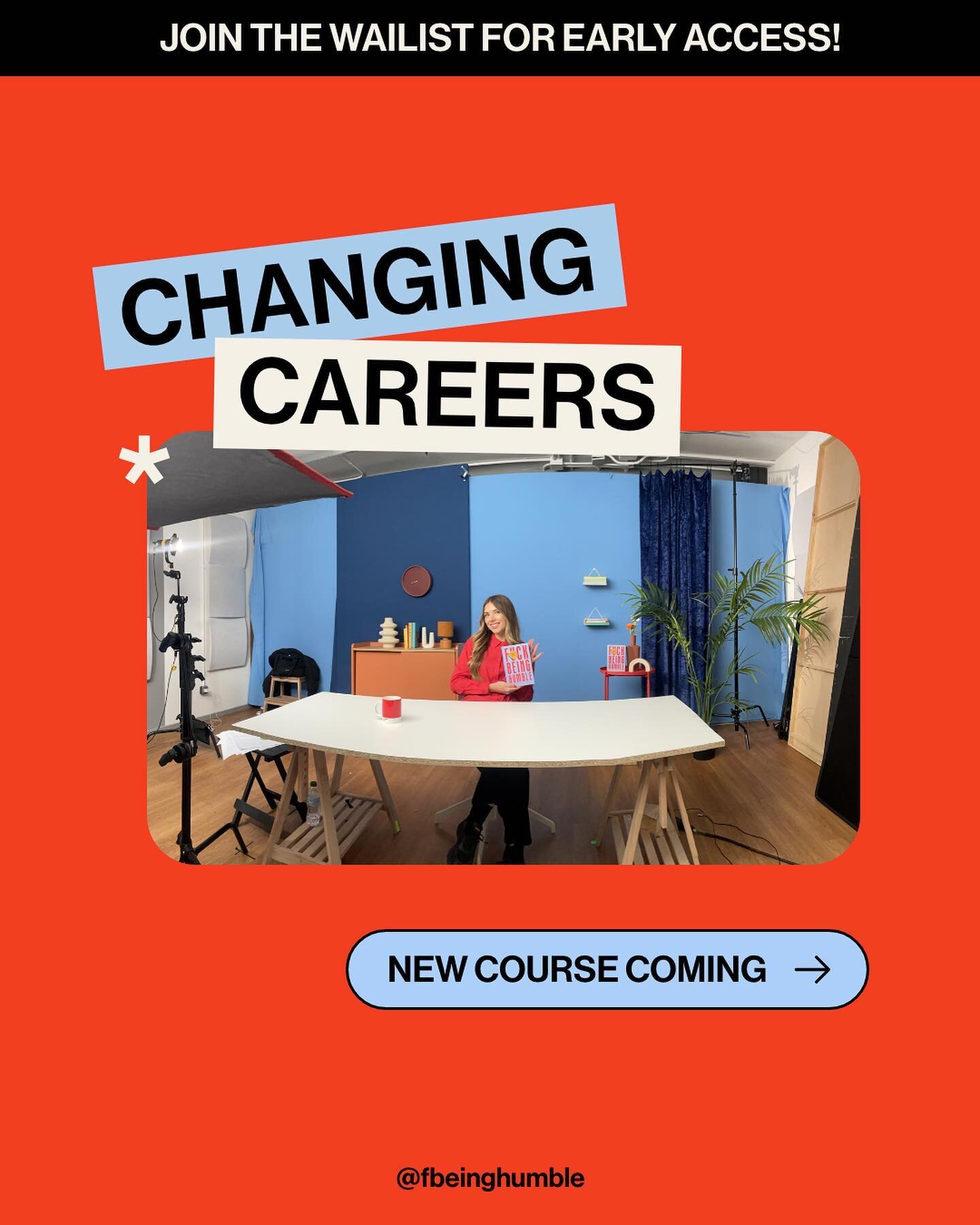 Ahhhh I&rsquo;m so bloody excited that our &lsquo;Changing Careers&rsquo; course with @domestika is going live on the 8th of Jan! 🥳✨

At the start of this year I spent a week filming the course in Madrid, 5 days of recording was intense and honestly