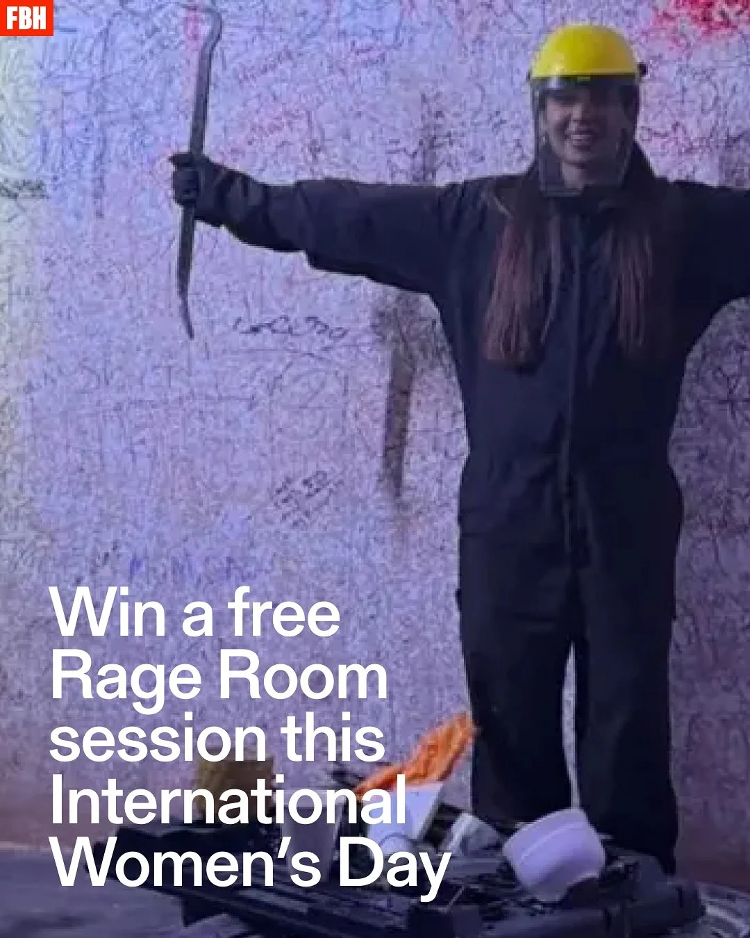 As part of our Angry and Exhausted campaign, we&rsquo;re giving away 6 FREE sessions to Smash It Rage Room in South London for International Women&rsquo;s Day. Because, honestly there&rsquo;s quite a lot to be raging about right now and we&rsquo;re a