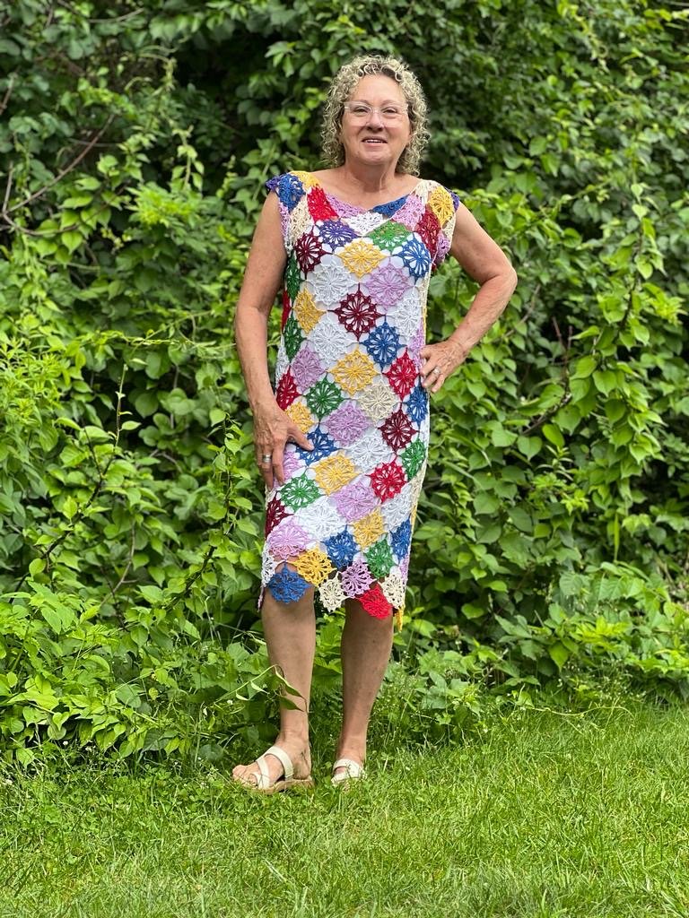 Vestido Quadradinho Colorido