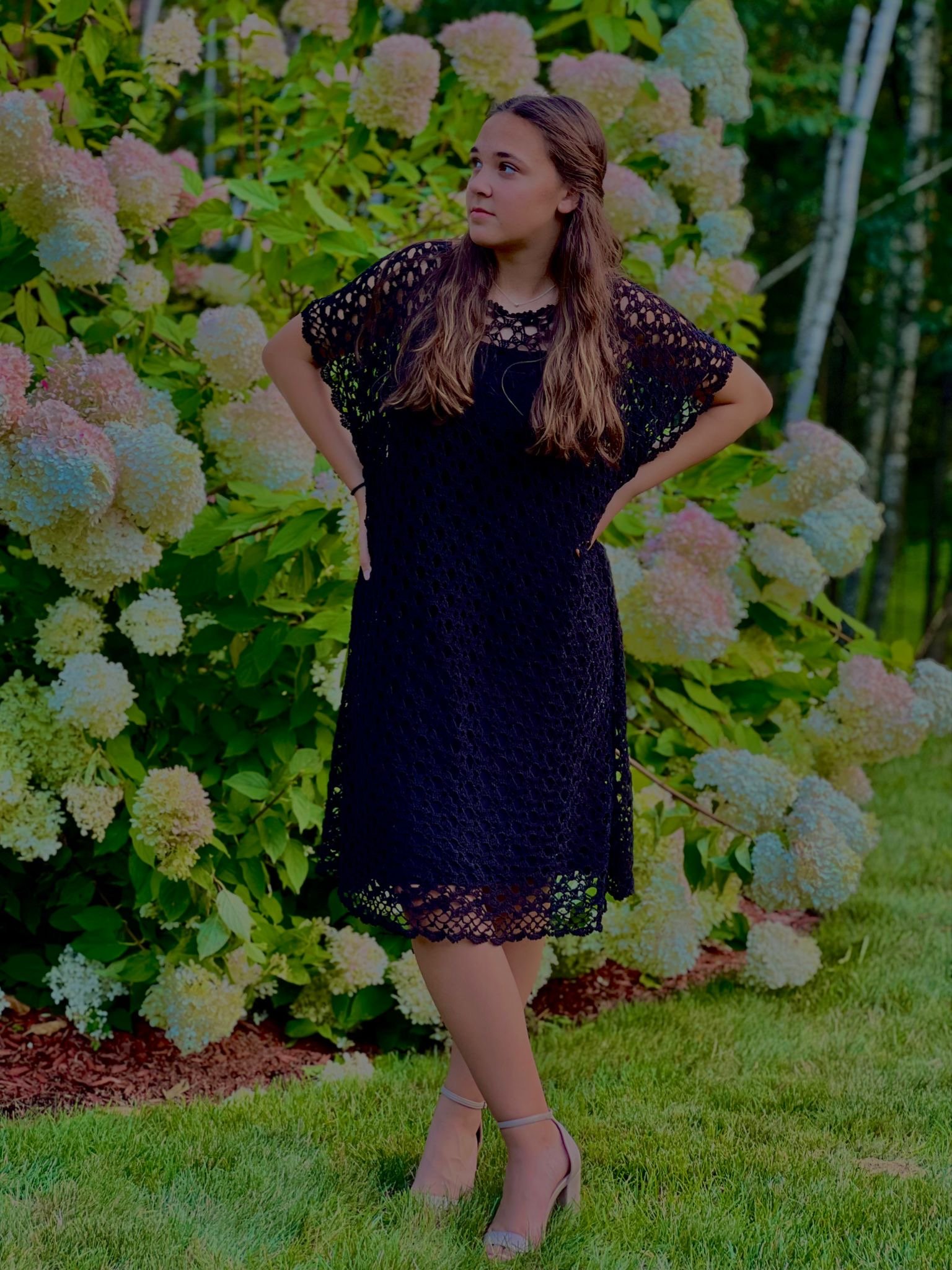 Vestido Preto Manga Curta