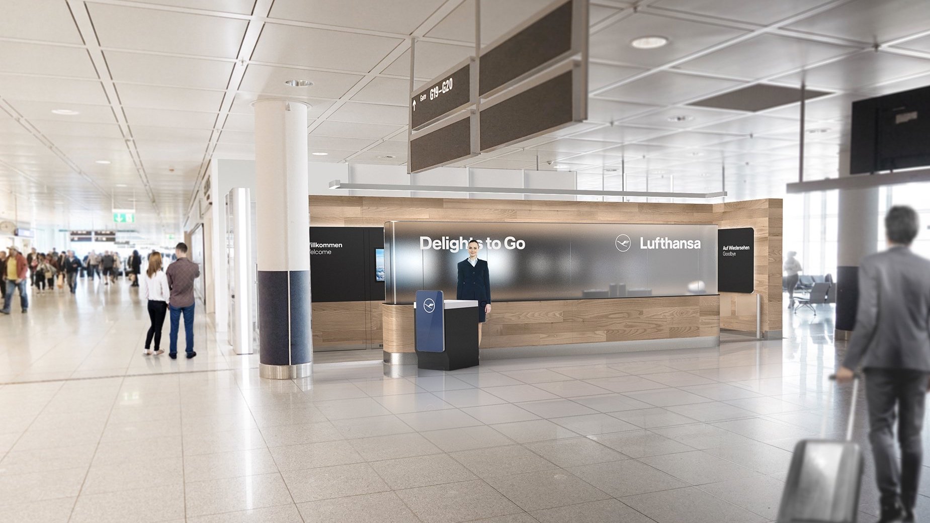 Final visualisation of the kiosk