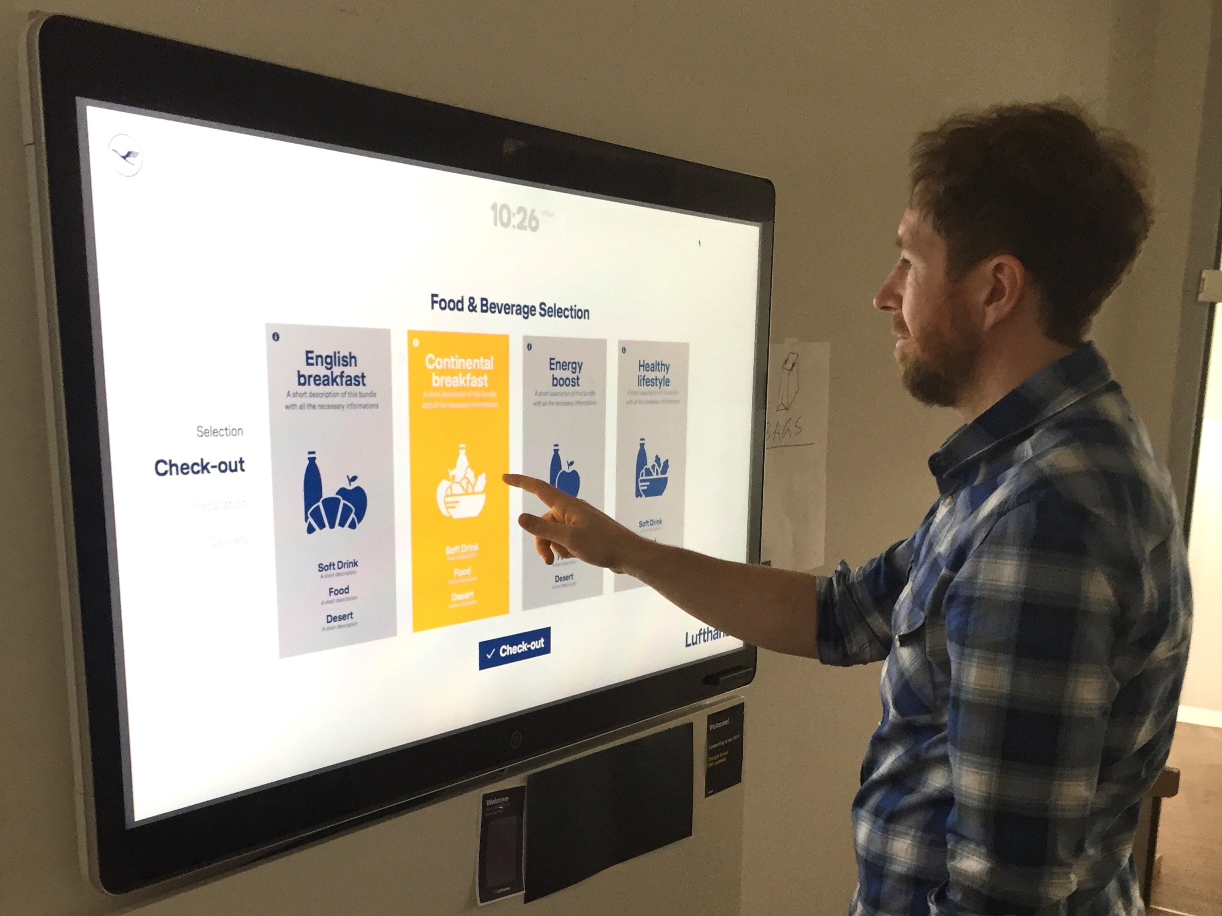 User Testing of screen flows and interaction