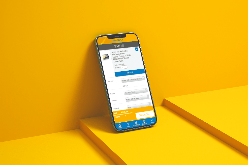 Launch of redesigned app and online shop