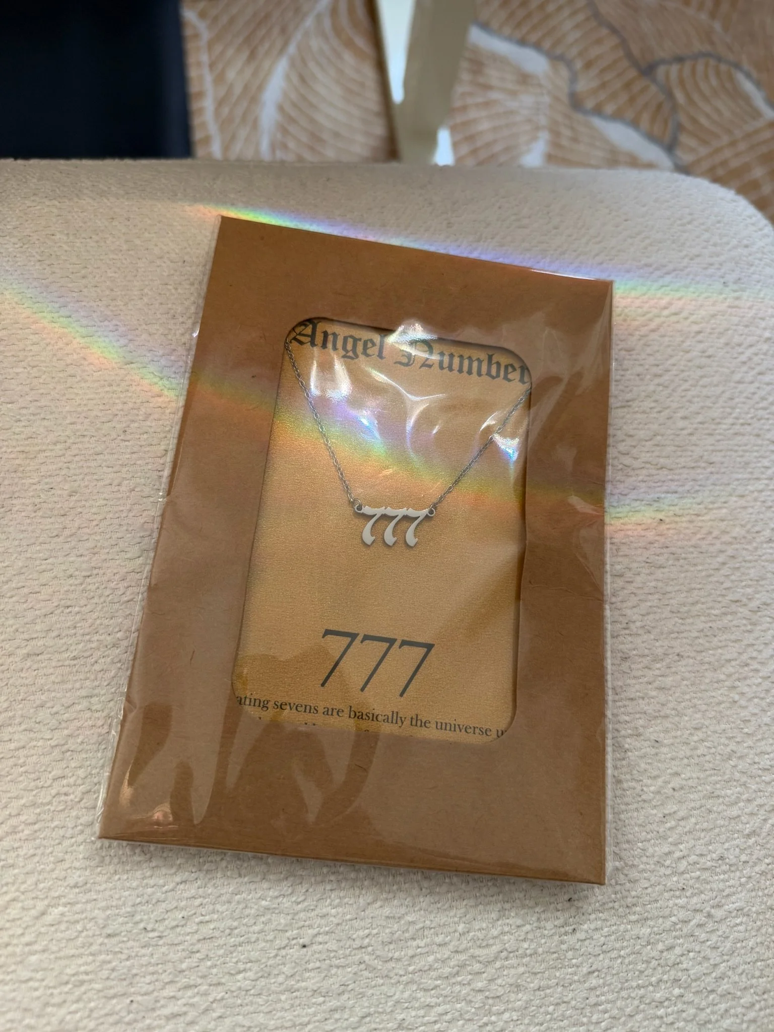 Angel Number Necklace 777