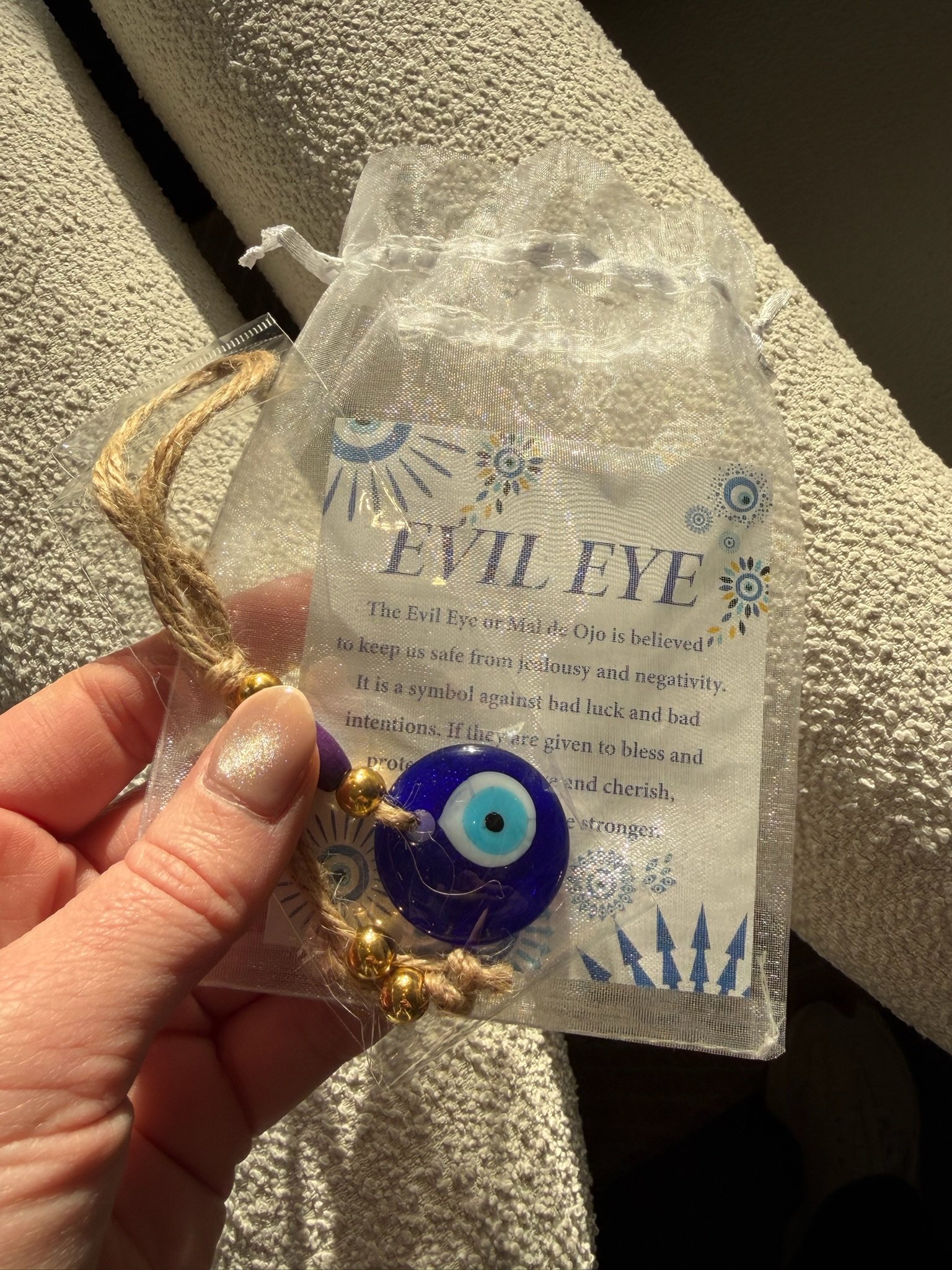 Evil Eye Pendant (Dark Blue)