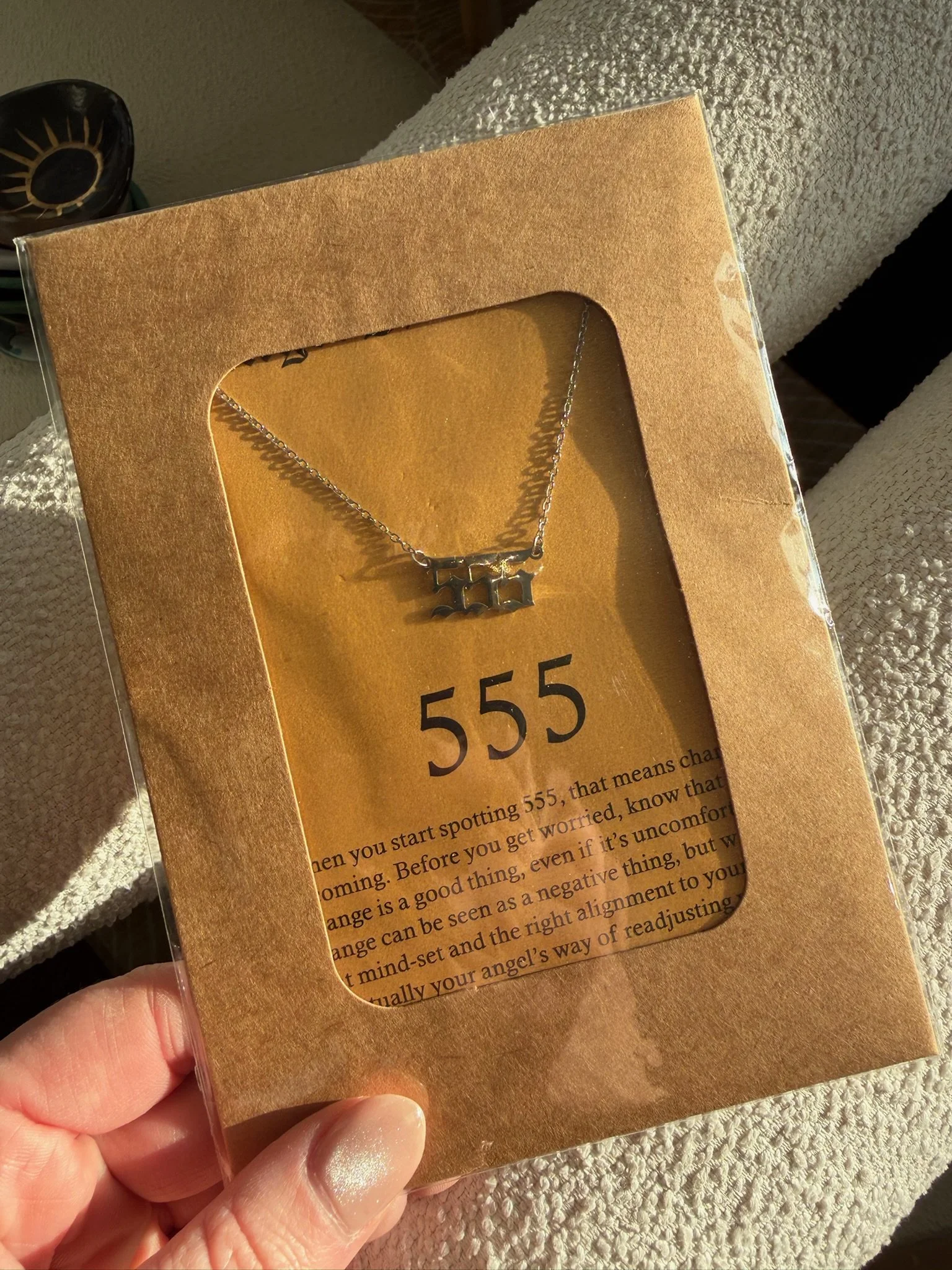 Angel Number Necklace 555