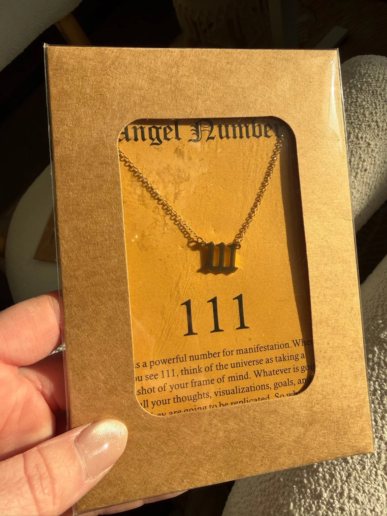 Angel Number Necklace 111