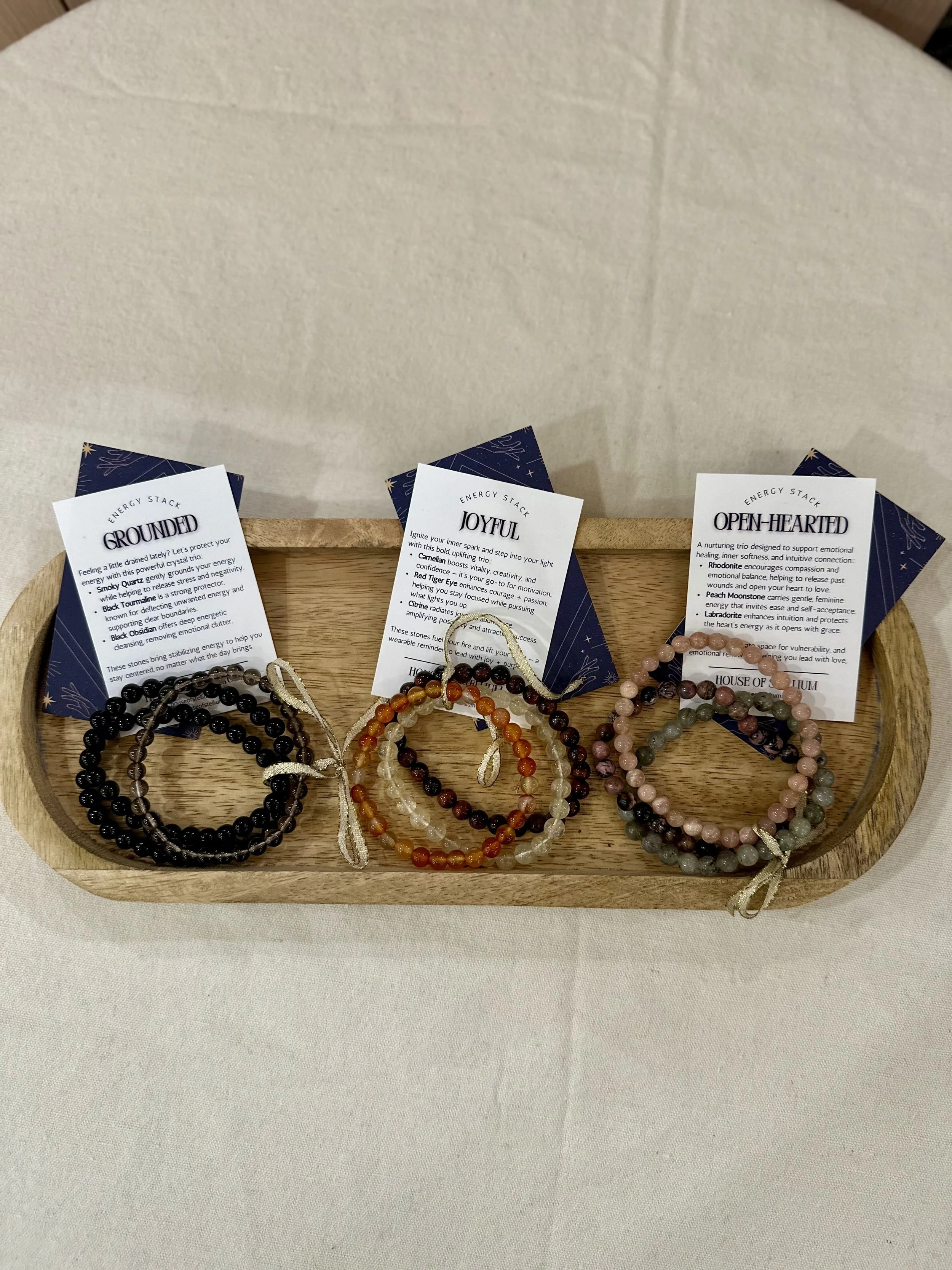 Energy Stack Crystal Bracelets