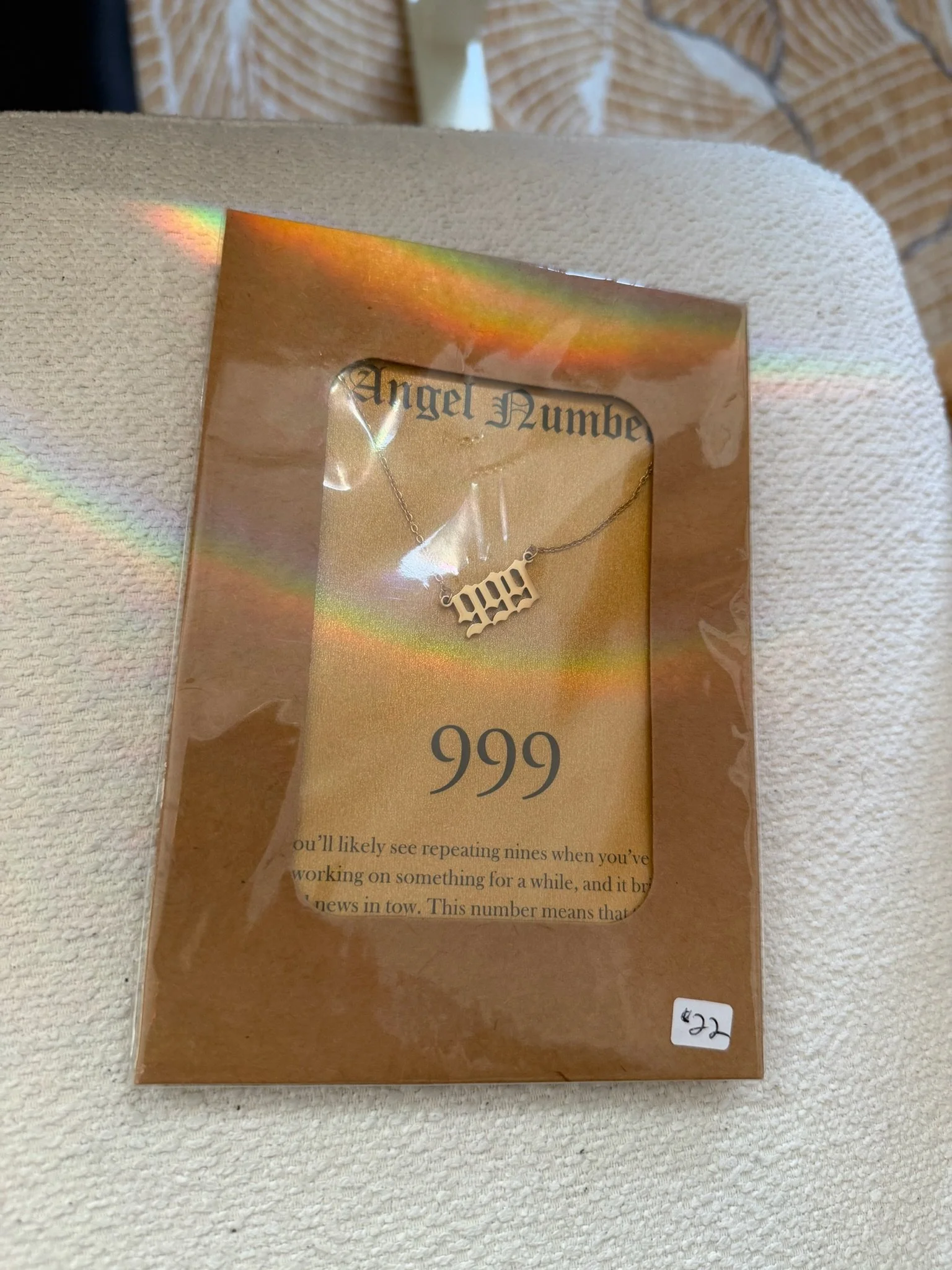 Angel Number Necklaces 999