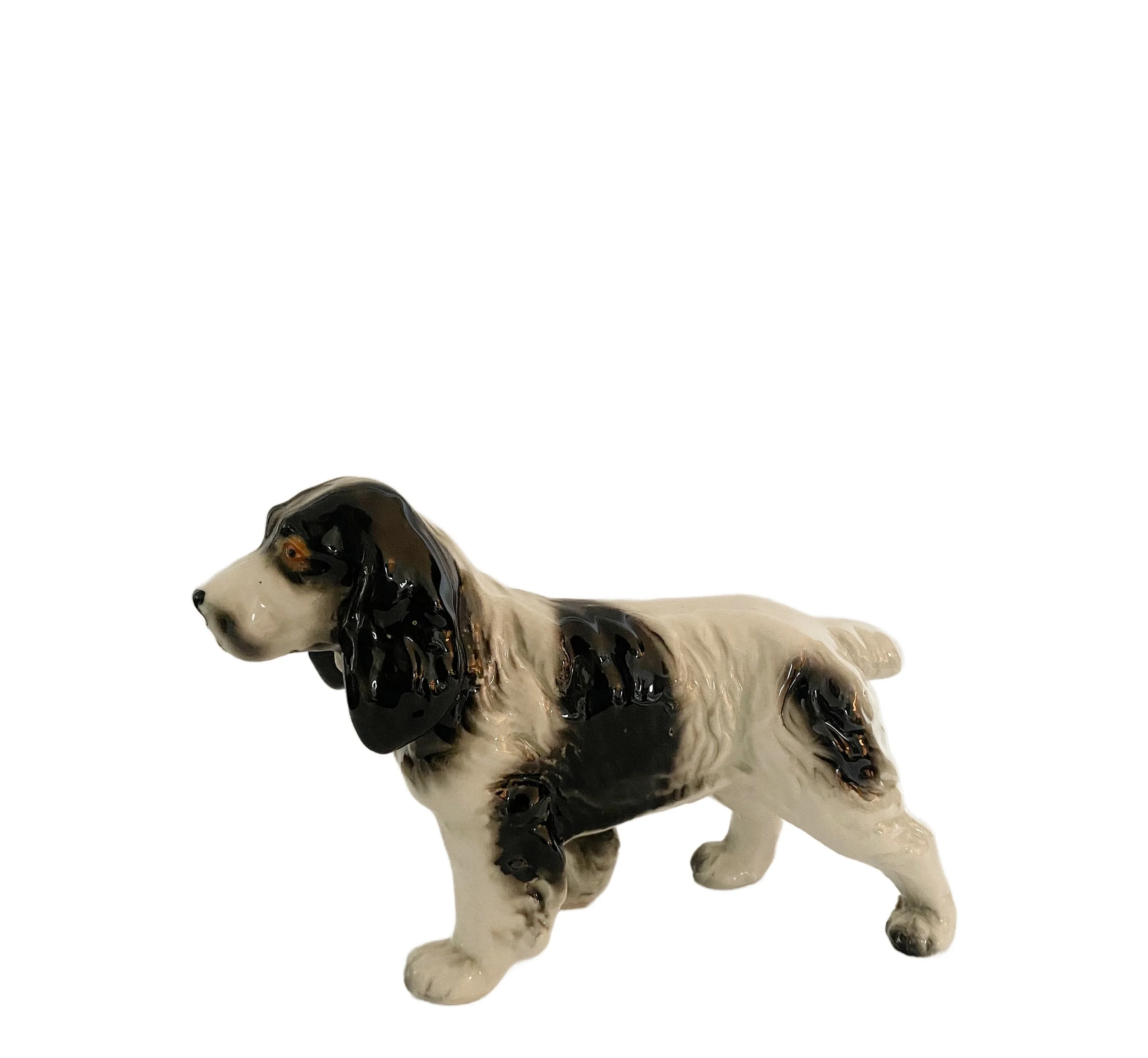 Vintage dog figurine, hand painted