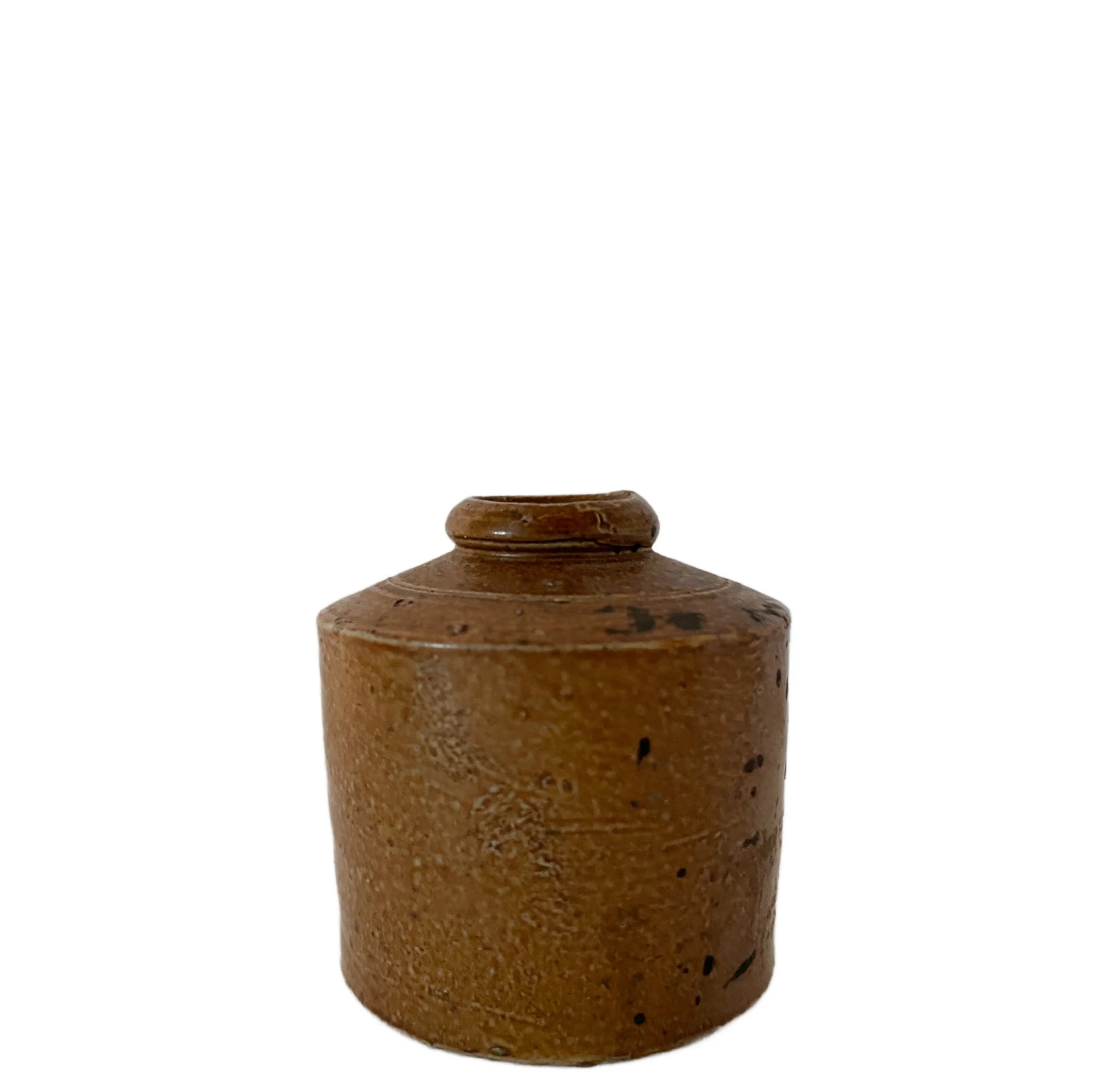 vintage pottery inkwell