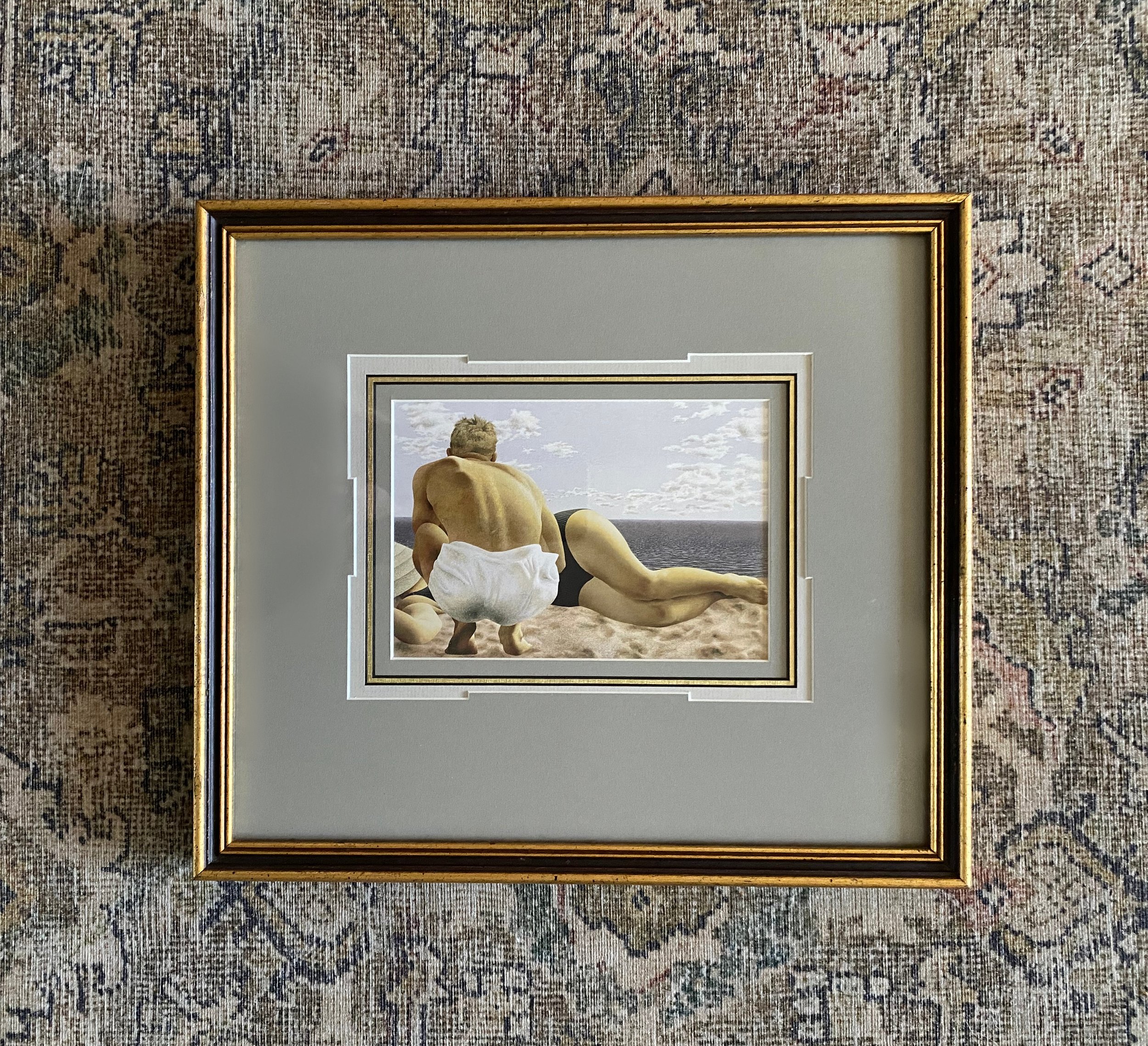 Alex Colville - Couple on the Beach,