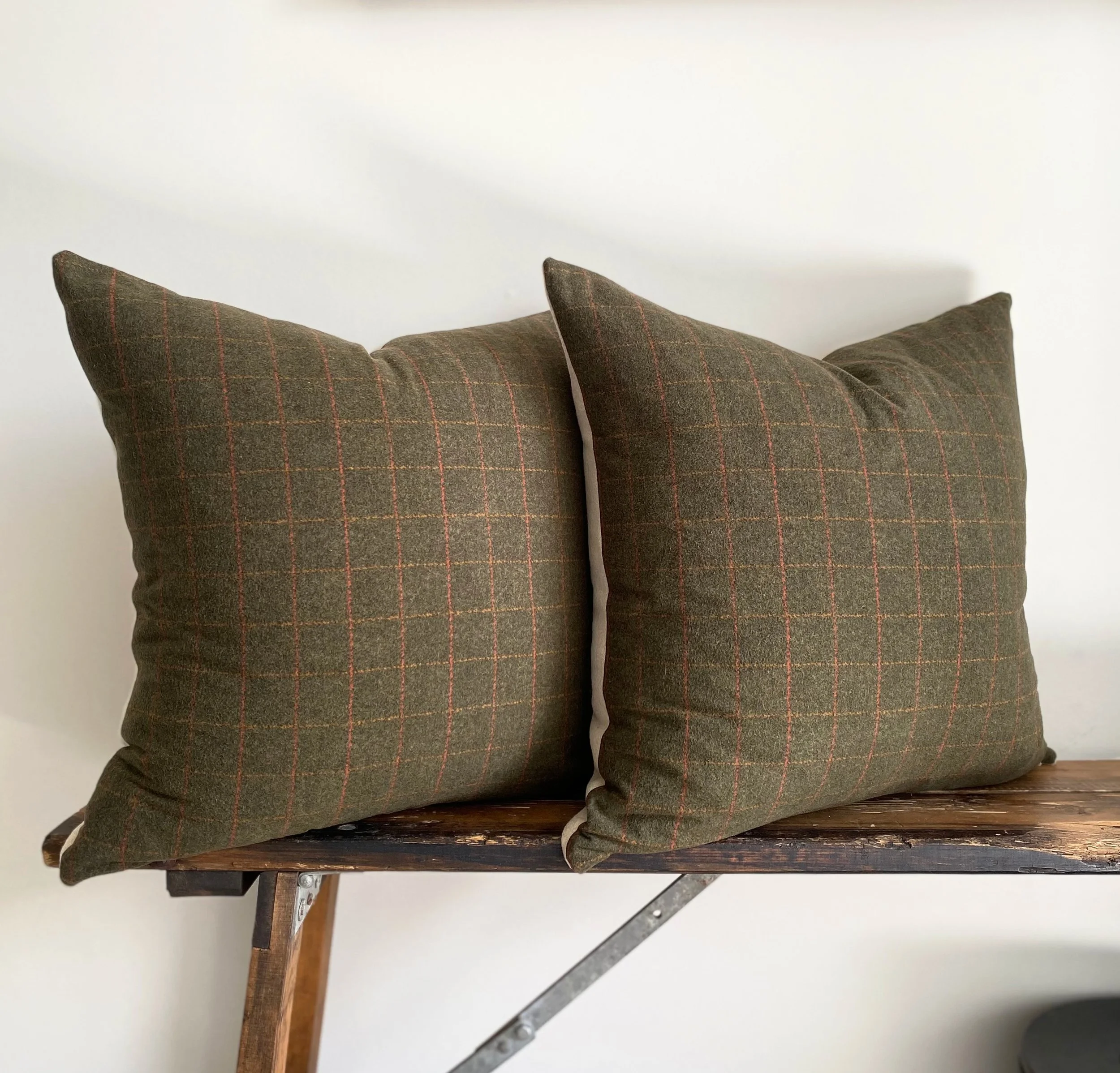 Wool Blend/ Flannel Pillow Cover 20