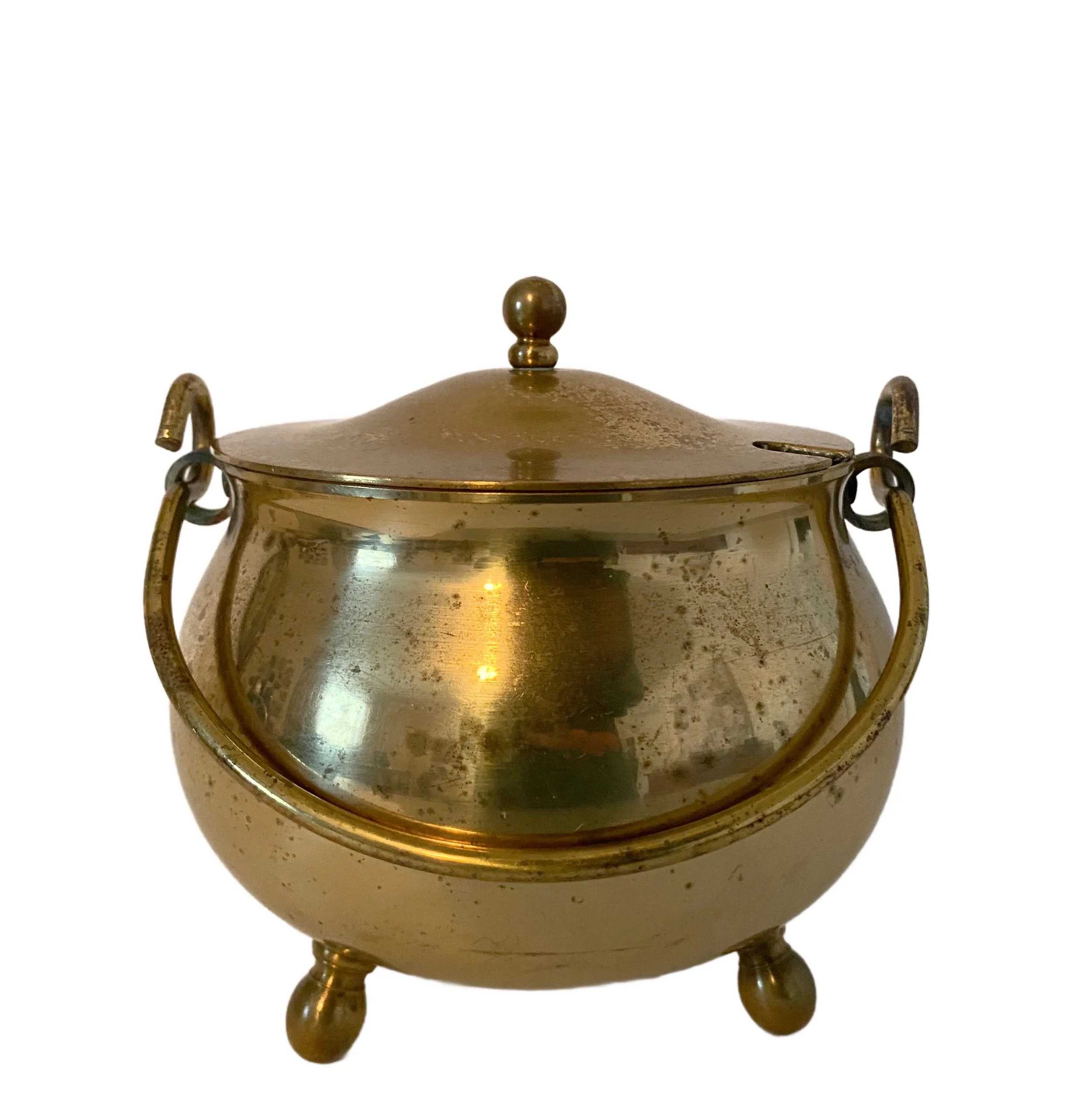 Brass Footed Pot