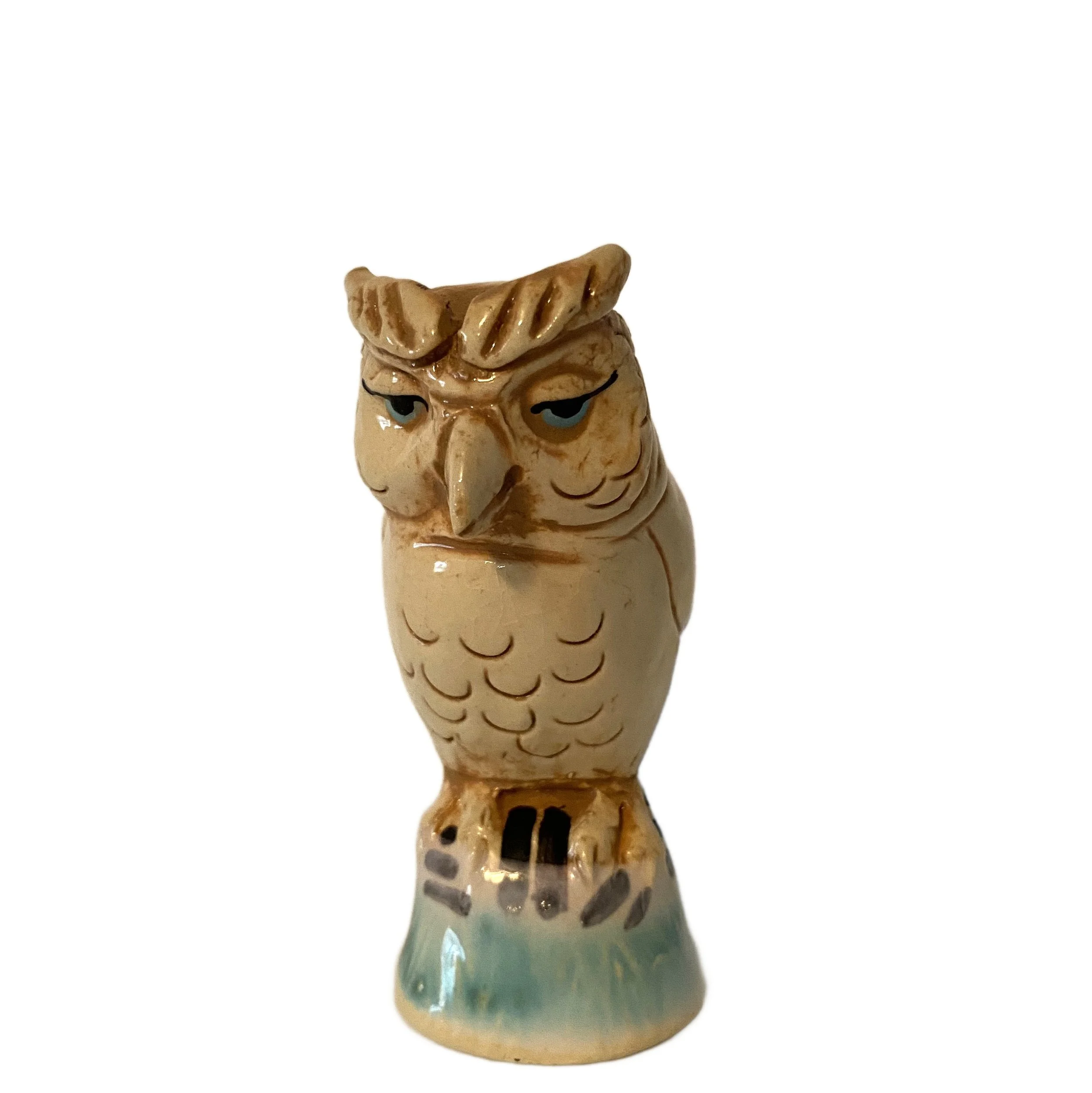 vintage pottery "owl sound" whistle