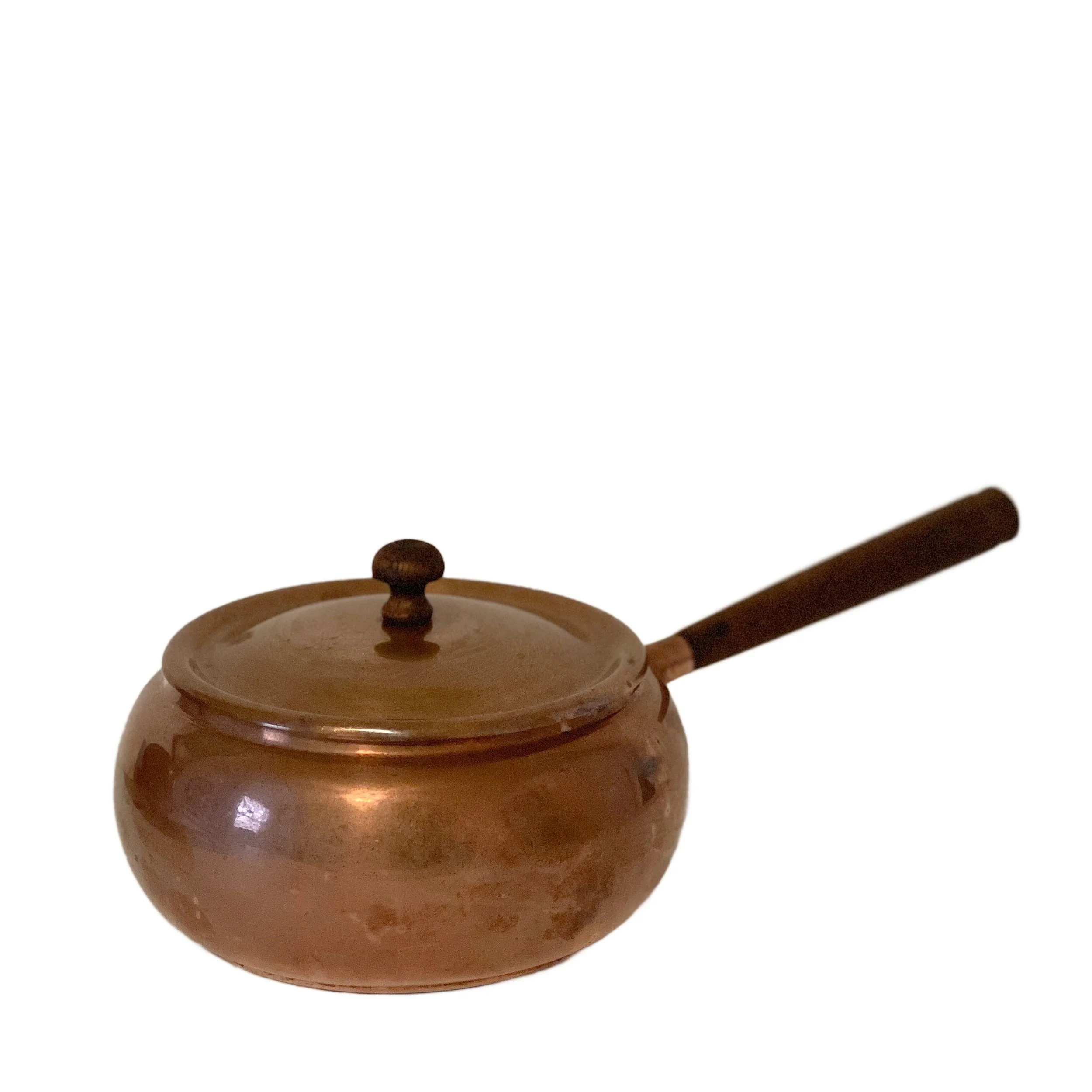 vintage copper pot for decor