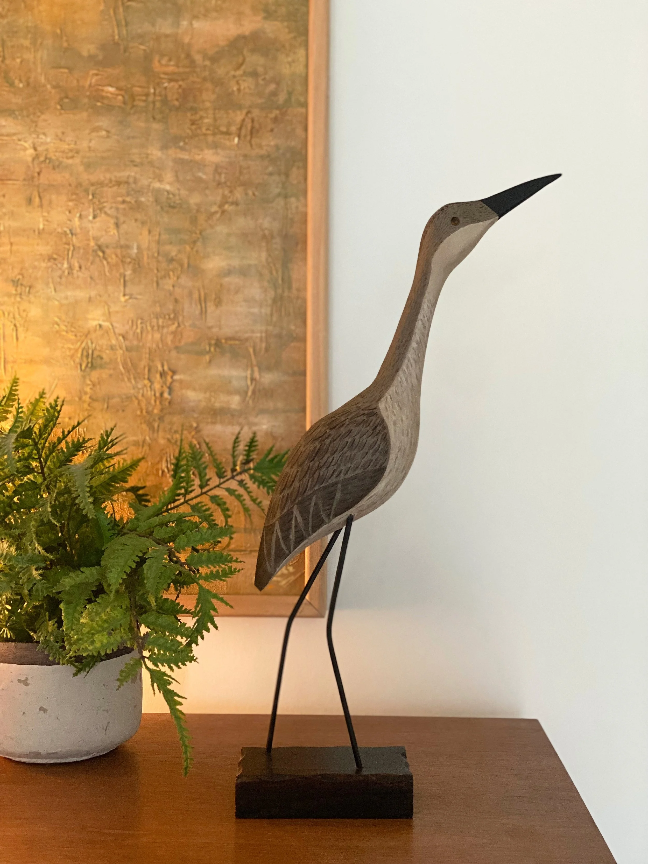 Hand Painted Wooden Bird