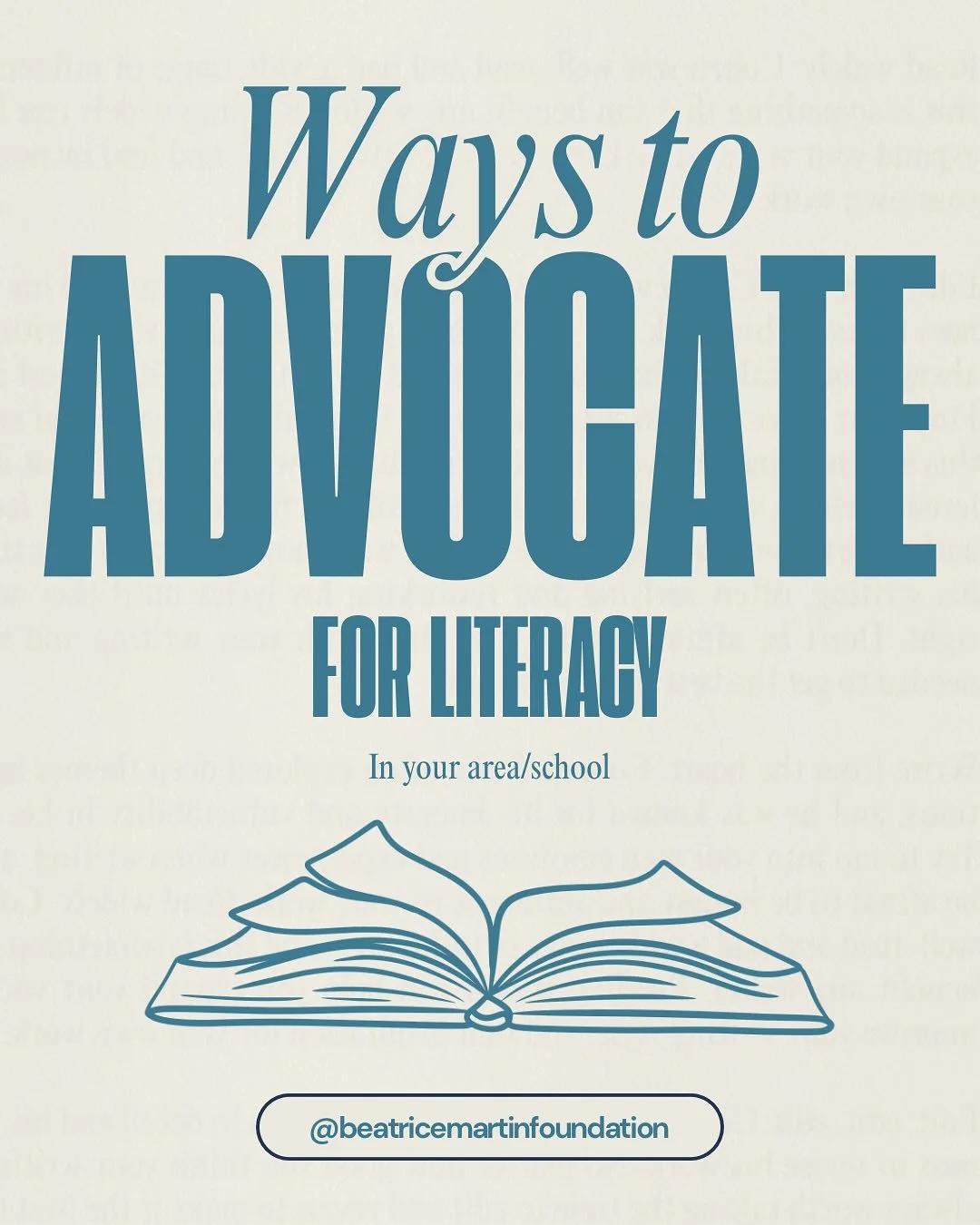 Looking for a way to promote literacy in your area? Look no further! Check out the BMF website for more information on starting a chapter or volunteering near you.