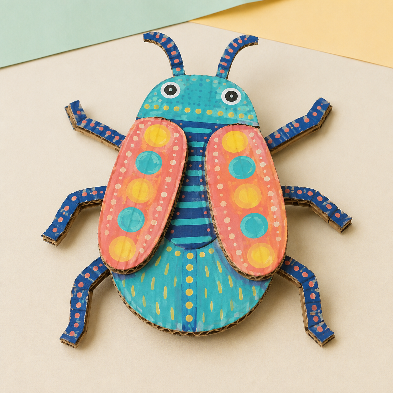 Cardboard Bug Art