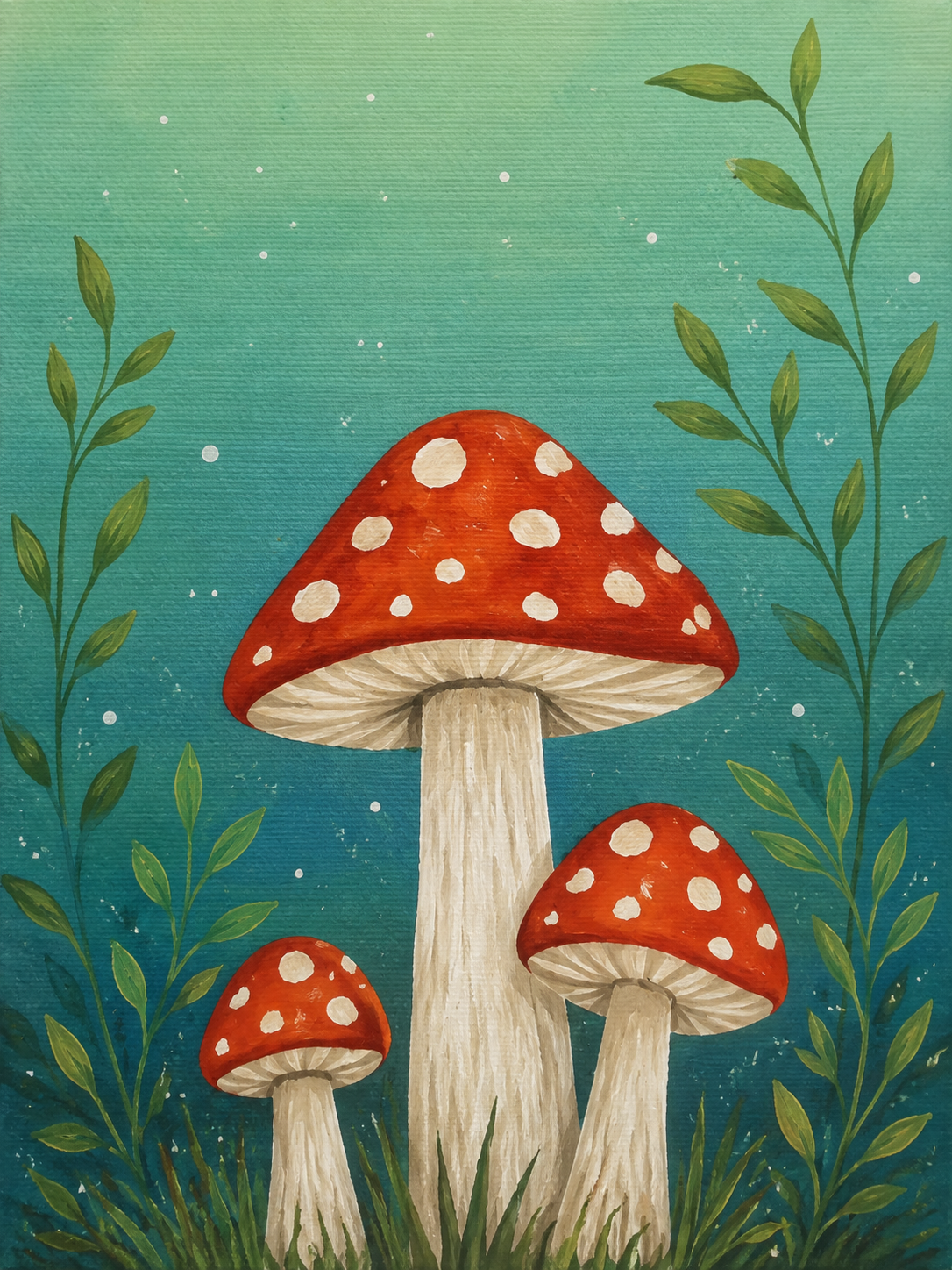 Magic Mushroom Painting