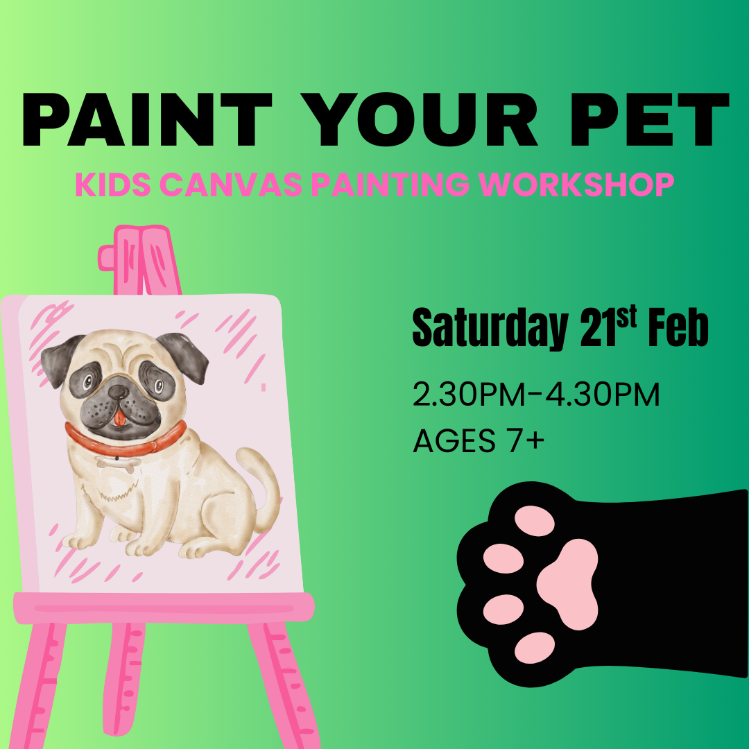 🐾 Paint Your Pet – Kids Canvas Workshop