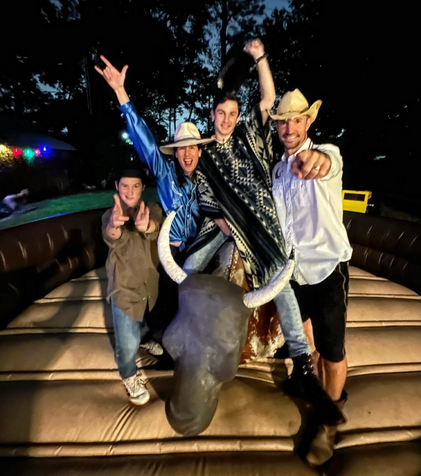 We don&rsquo;t always cowboy, but when we do, damn straight the mechanical bull is always welcome!🤘🏼 #giddyup #8seconds #nostalgicallygrateful