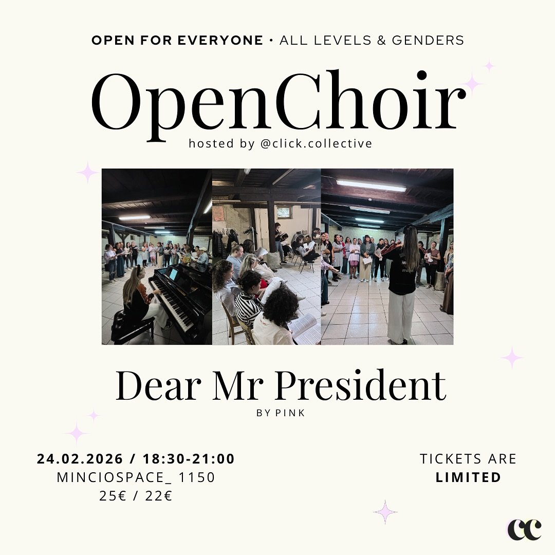 ANNOUNCEMENT: Aus aktuellem Anlass (vielfachen Anl&auml;ssen besser gesagt) finden wir, dass kein Weg an diesem Song vorbeif&uuml;hrt: DEAR MR PRESIDENT von @pink 
Der OpenChoir ist ein Mitmach-Chor. Du kannst f&uuml;r einen Abend Teil eines Chors we