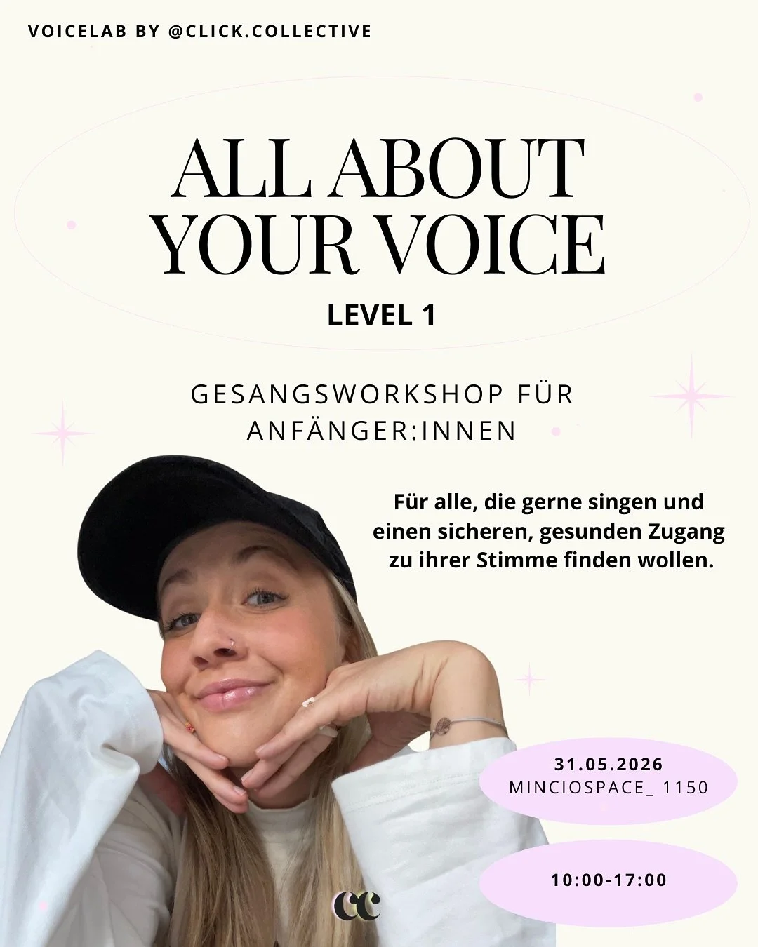 ENDLICH IST ES SOWEIT - Das ClickCollective VoiceLab ist da ⭐️ Ich t&uuml;ftle schon monatelang an einem Workshopsystem, das es erm&ouml;glicht, Singbegeisterte aller Levels abzuholen - JETZT GEHTS LOS &amp; ich bin ur aufgeregt :)) 

Wir starten mit
