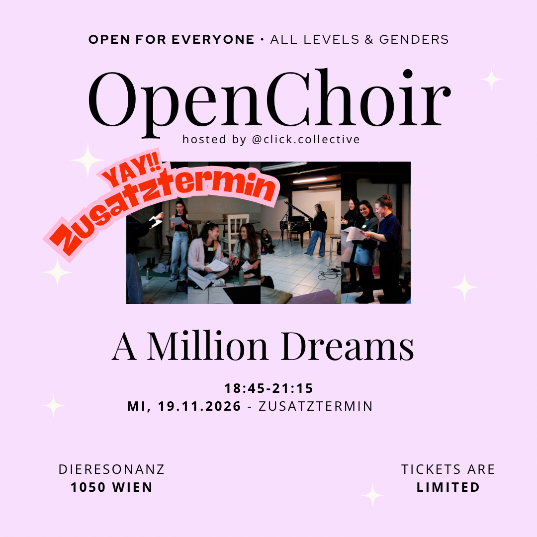 OpenChoir 19.11.2026 - ZUSATZTERMIN: A MILLION DREAMS (Greatest Showman)