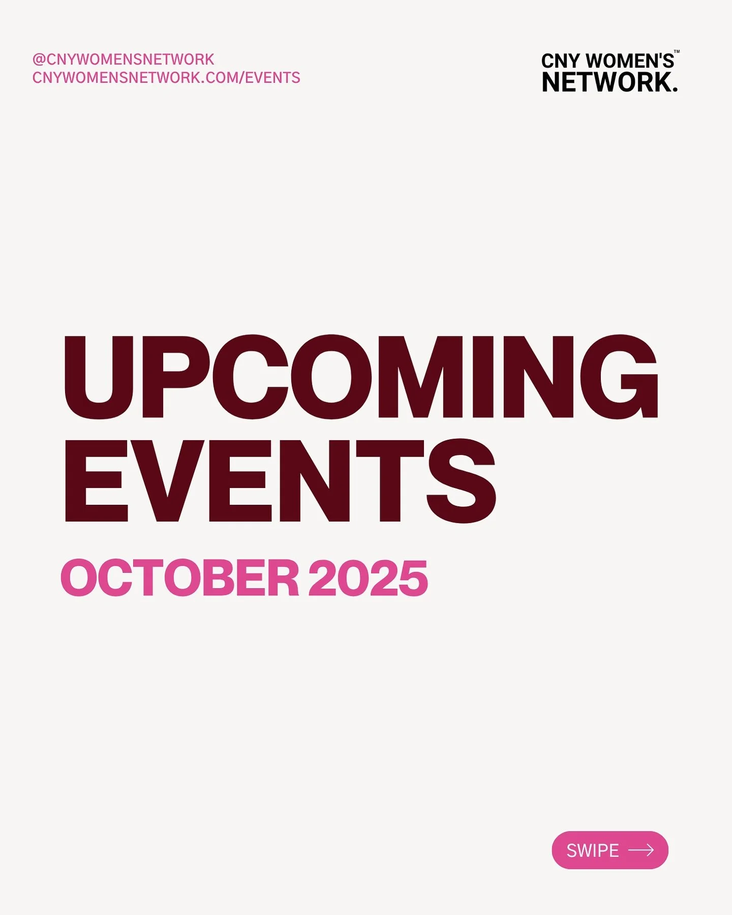 Make new connections and memories in CNY this fall!

Join us for our last few walks, a women&rsquo;s hike at Green Lakes, fine dining + intentional networking, coffee + headshots, and so much more!

🔗 RSVP to an upcoming event: cnywomensnetwork.com/