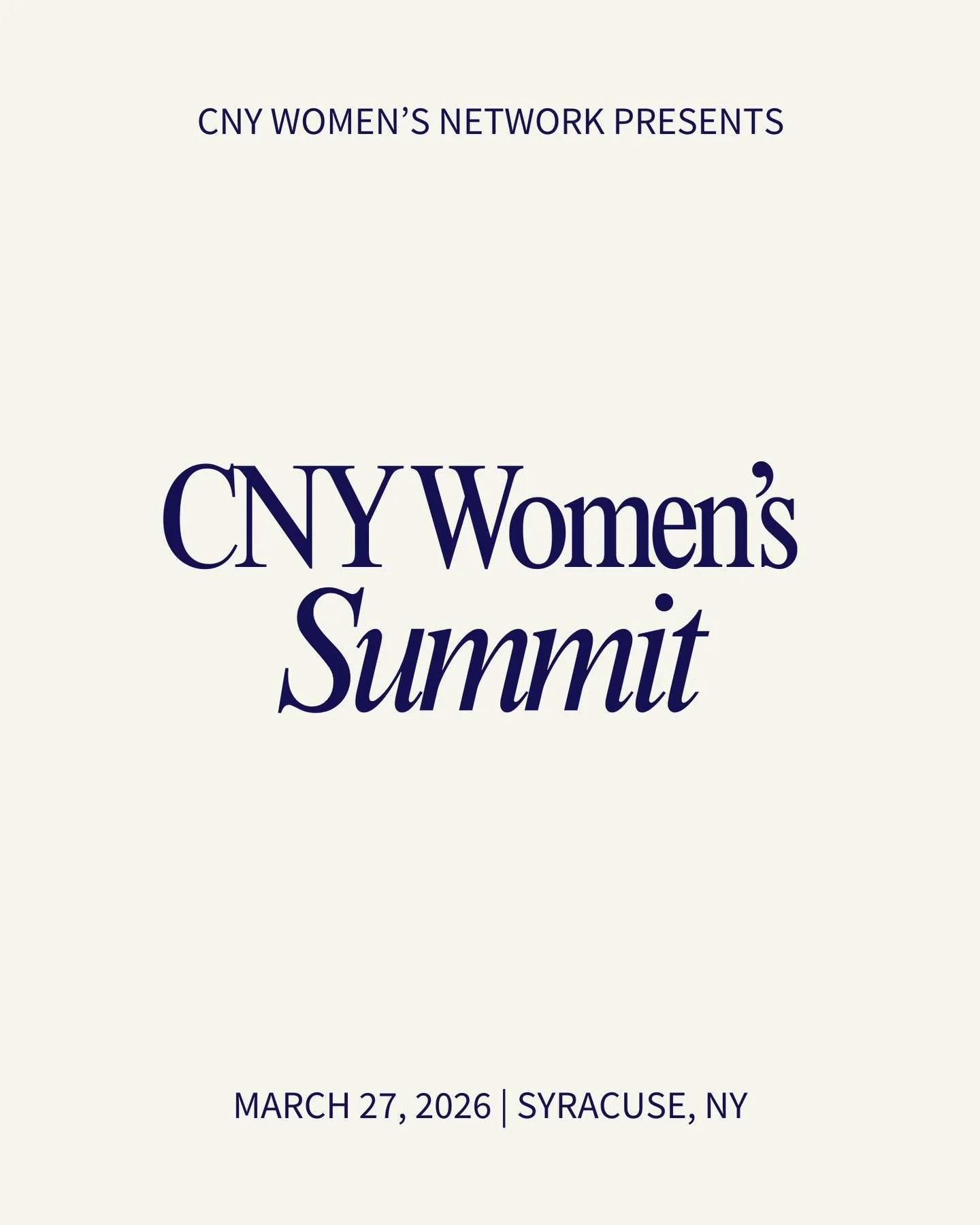 If you haven&rsquo;t grabbed your ticket yet this is your sign. ✨

The 2026 CNY Women&rsquo;s Summit is happening Friday, March 27 at The Oncenter in Syracuse &mdash; and you&rsquo;re going to want to be in the room.

We&rsquo;re celebrating 5 years 