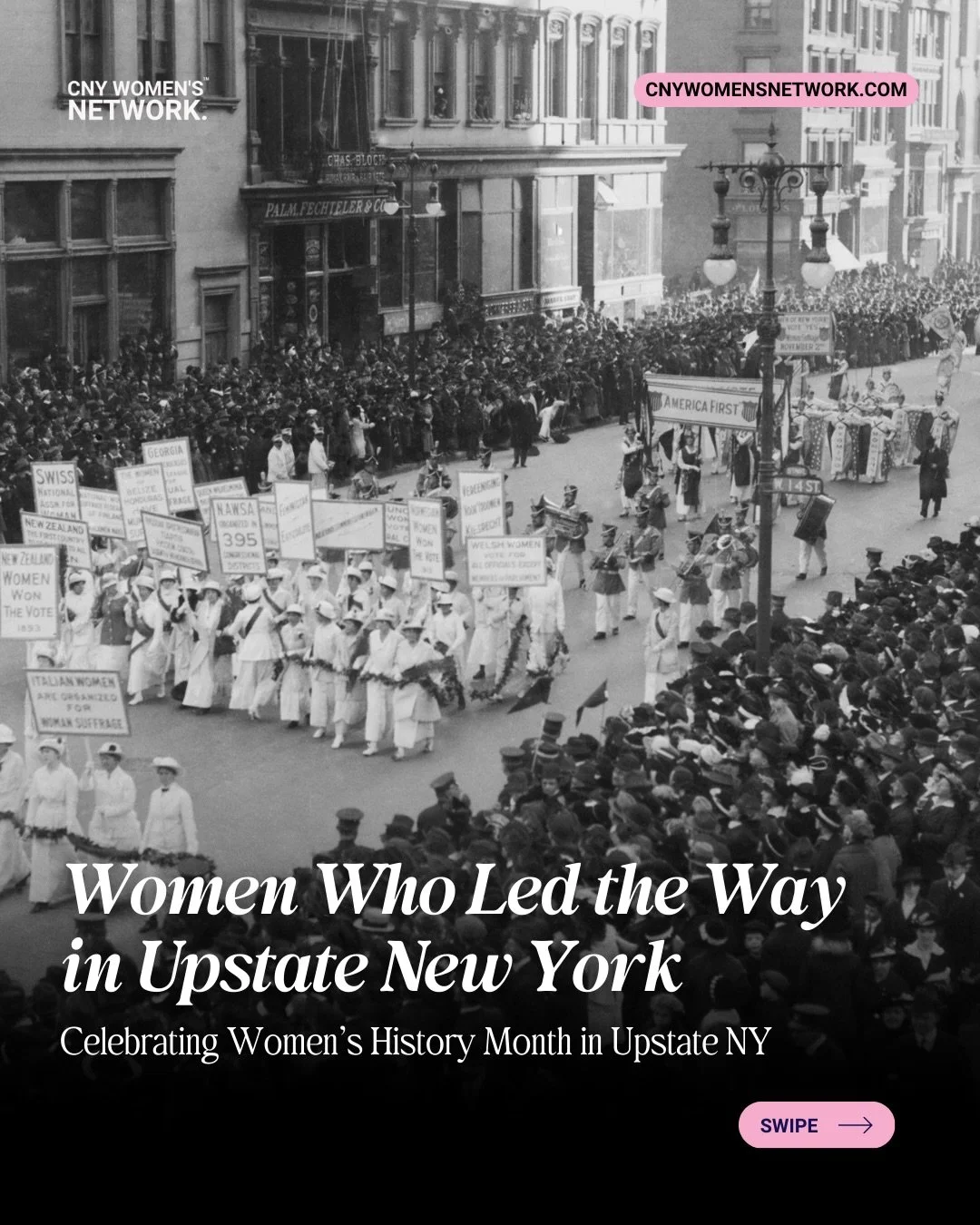 In honor of Women&rsquo;s History Month, we&rsquo;re celebrating 8 women who made history right here in Upstate New York. 💛

Now it&rsquo;s your turn.

Do you know a woman who is making a powerful impact in Central New York? Someone who leads with c