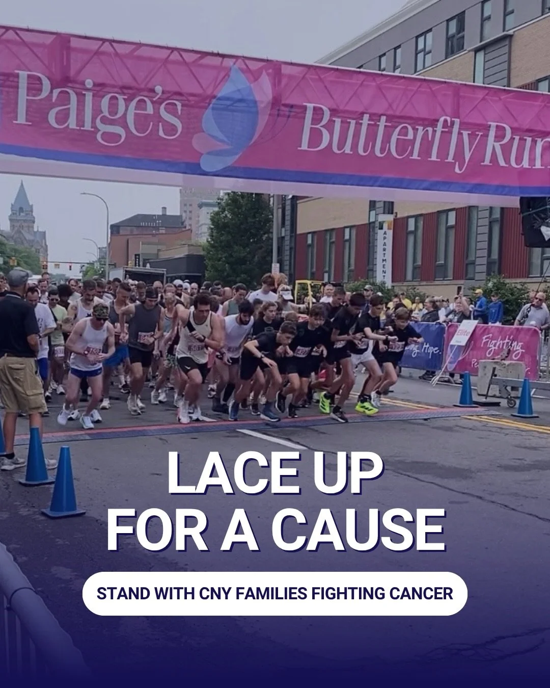 Run for families fighting pediatric cancer. 💛🎗️

The 30th Annual Paige&rsquo;s Butterfly Run returns to Downtown Syracuse on Saturday, June 6, and every step helps support families facing pediatric cancer right here in Central New York.

Held along