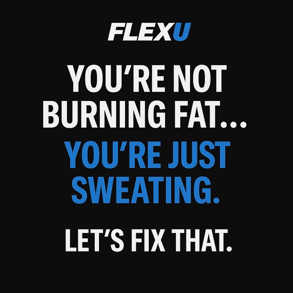 Most people confuse sweating with fat burning.
Truth is, you can sweat buckets and still not lose an ounce of fat.

Sweat just means your body&rsquo;s trying to cool down, not burn fat.
Real fat burn happens when your heart rate is in Zone 2 That&rsq
