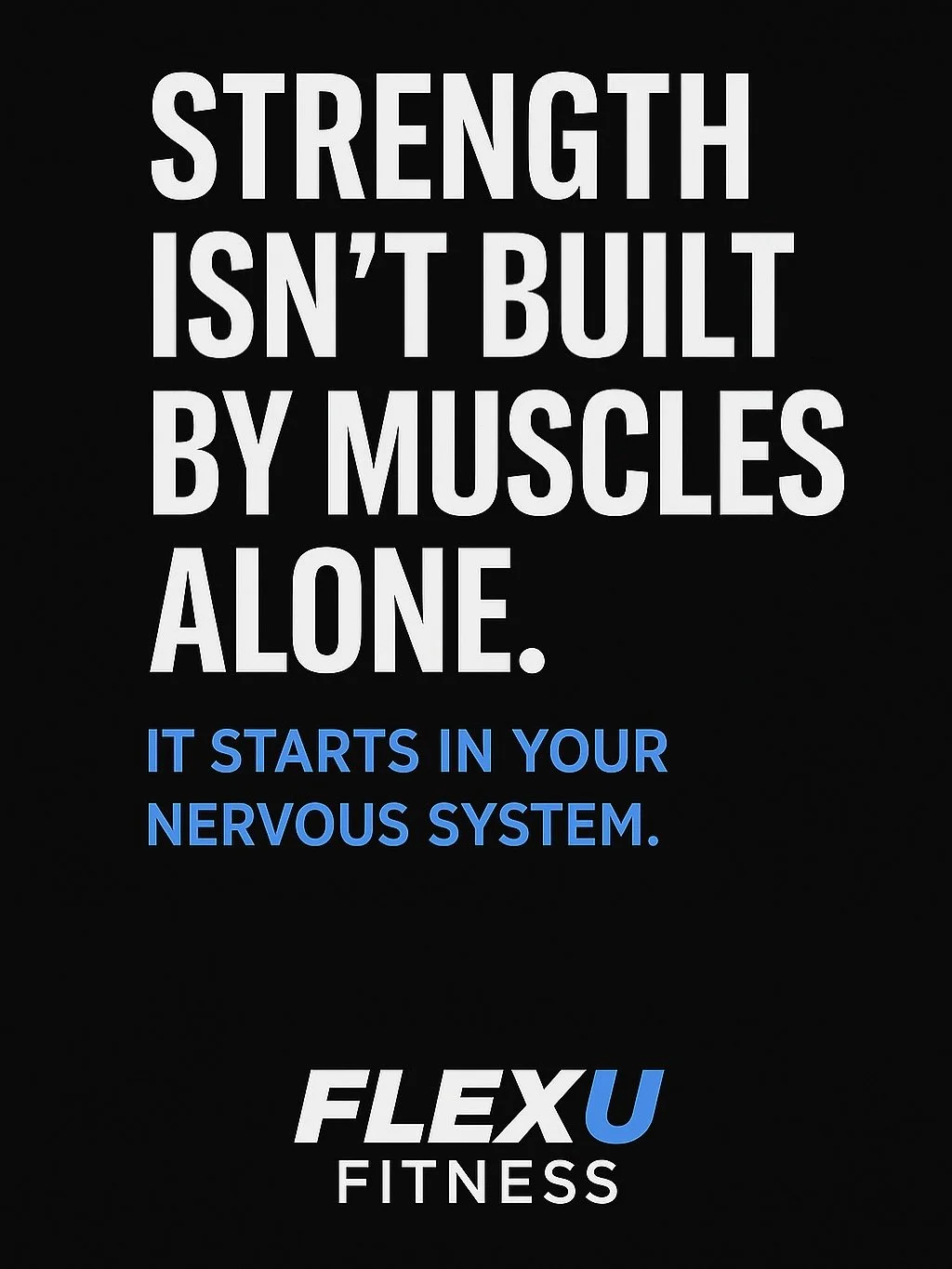 &ldquo;What Is Strength, Really?&rdquo;

Strength isn&rsquo;t built by muscle alone. It starts in your nervous system.

Most people think strength is just a matter of size or weight.
But the truth is, early strength gains happen before you ever see a