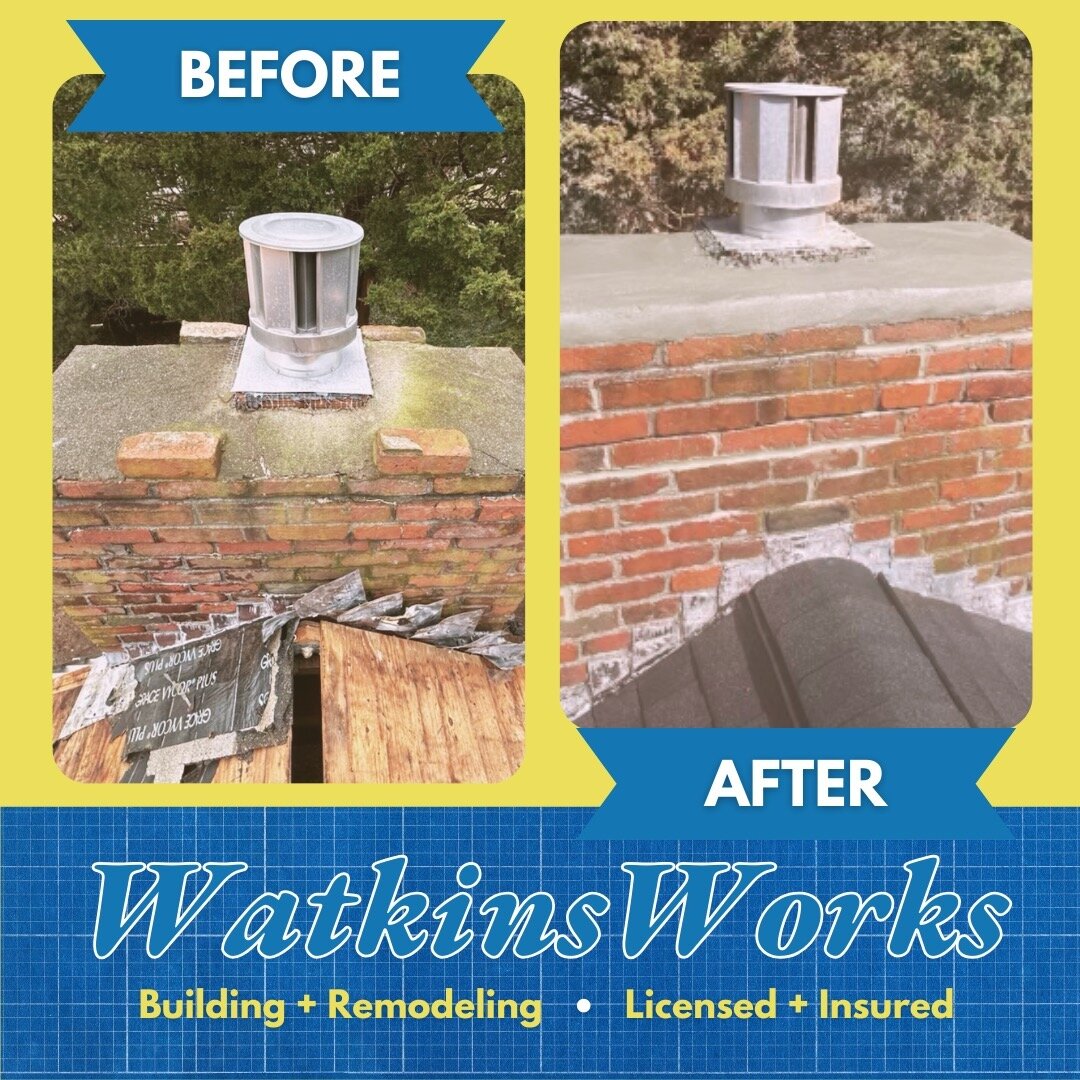 Spring's arrival means it's time to tackle those outdoor home projects! 🌷✨

This chimney repair by Watkins Works ensures cozy winters ahead. Don't wait until the chill sets in again &ndash; invest in your home now for warmth and peace of mind later.