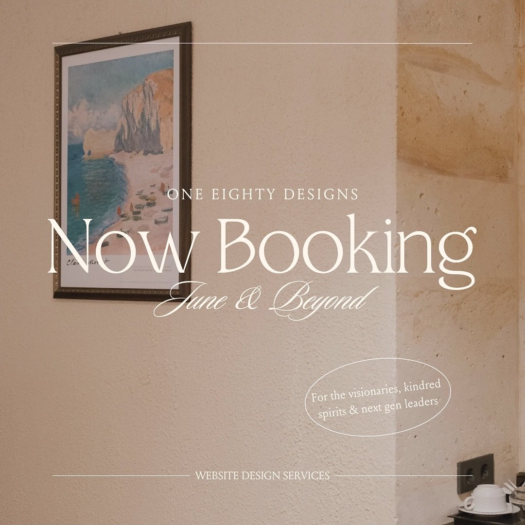 Sooo ready for dream clients✨

Secure your spot for brand &amp; website design services with us for June &amp; beyond! Whether you are a new business owner, established or wanting a refresh and ready for summer, leave a comment below or head over to 