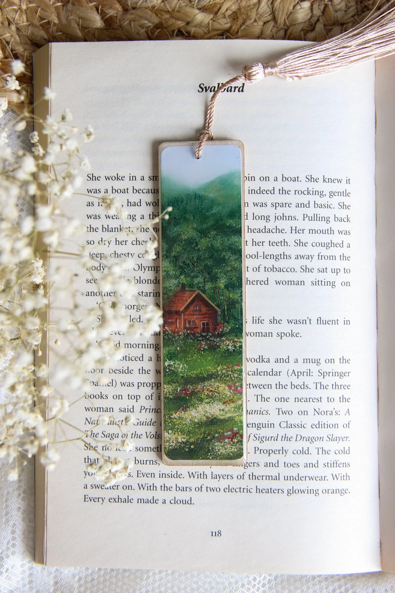 Piece of Art Handmade Bookmark - Spring Cottage