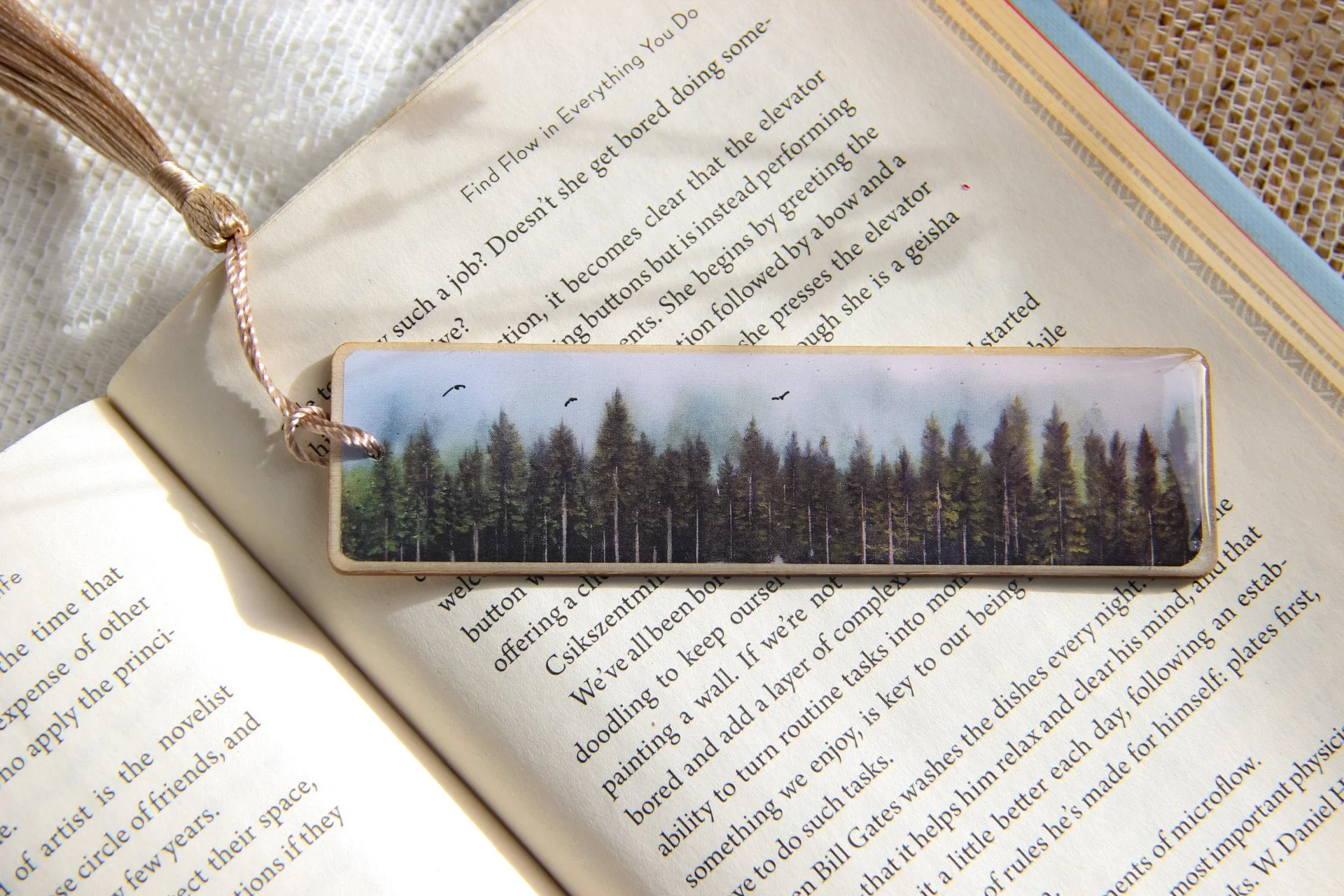 Piece of Art Bookmark - Misty Forest