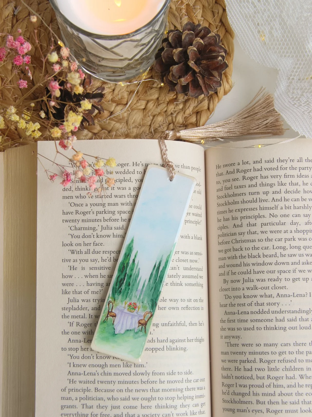 Piece of Art Handmade Bookmark - Rendezvous