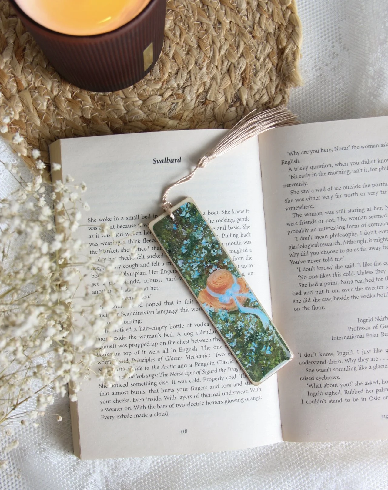Piece of Art Handmade Bookmark - Bluebells & Straw Hats