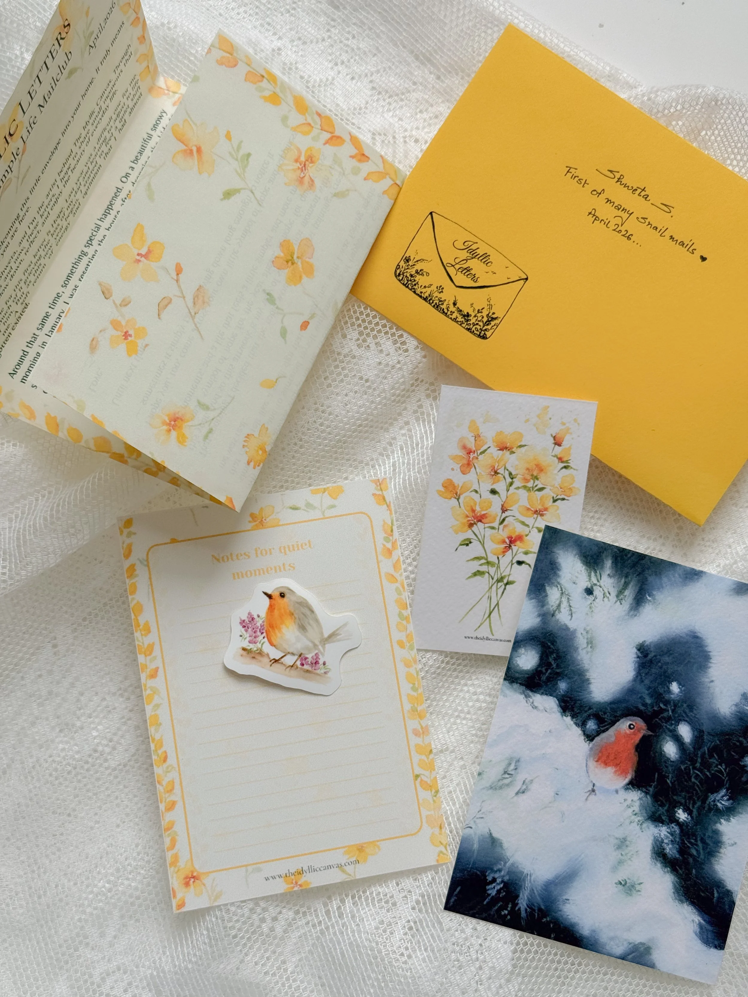 A Quiet Sign of Hope - Idyllic Letters March edition