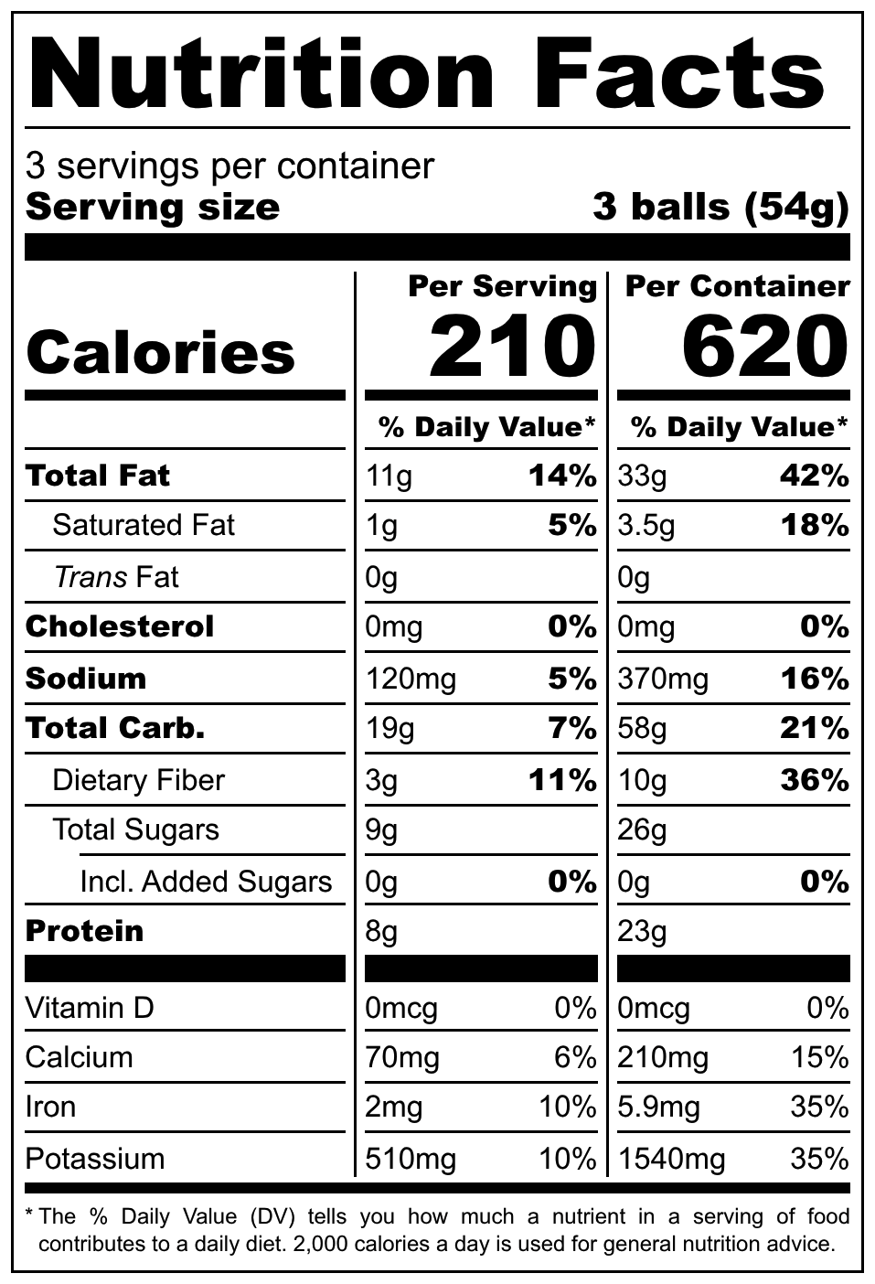 Pumpkin Pie Balls - Nutrition Label (4).png