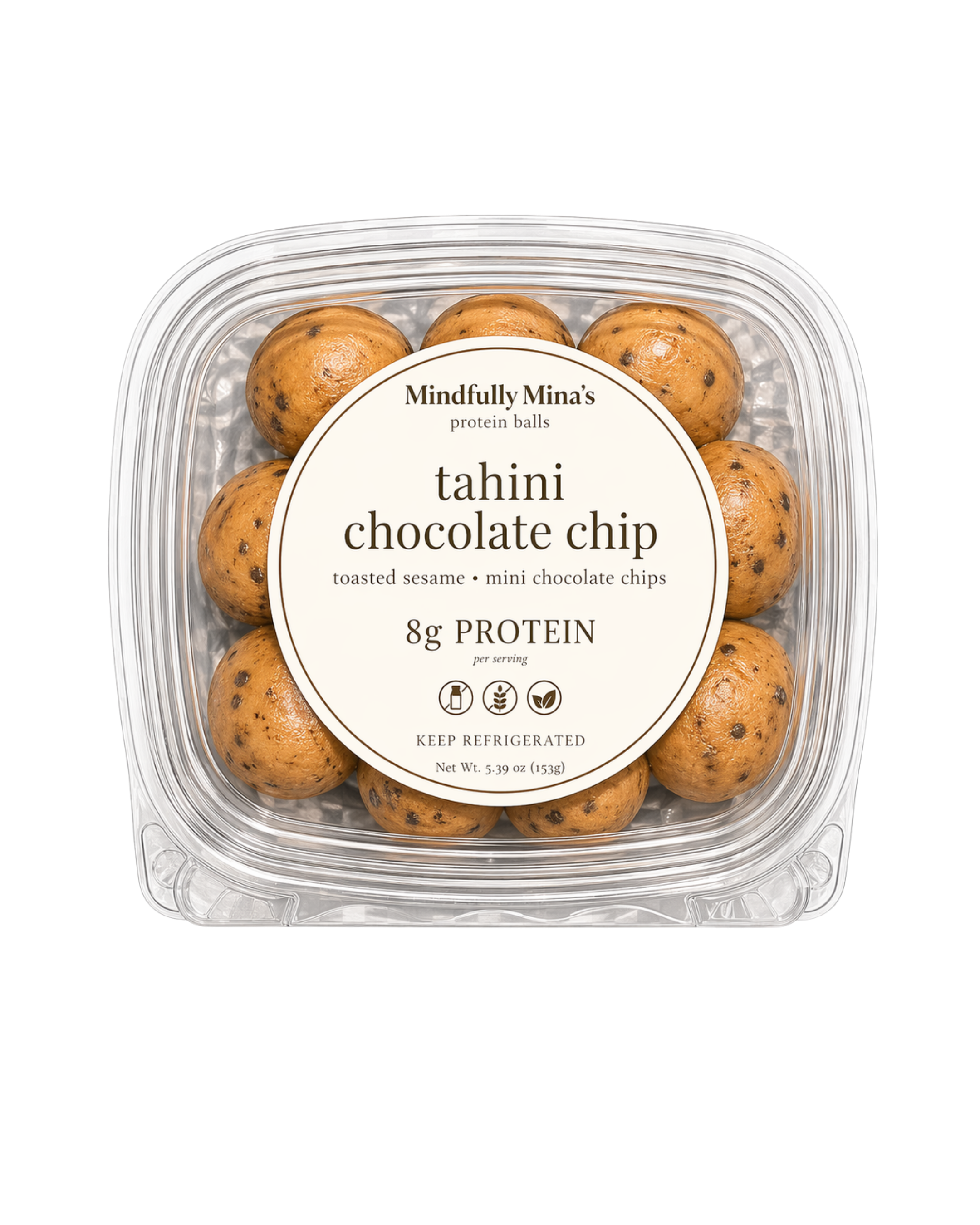 Tahini Chocolate Chip Protein Balls (9 balls)