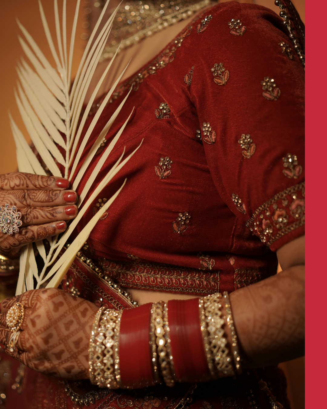 She left in a saree, but returned in white.